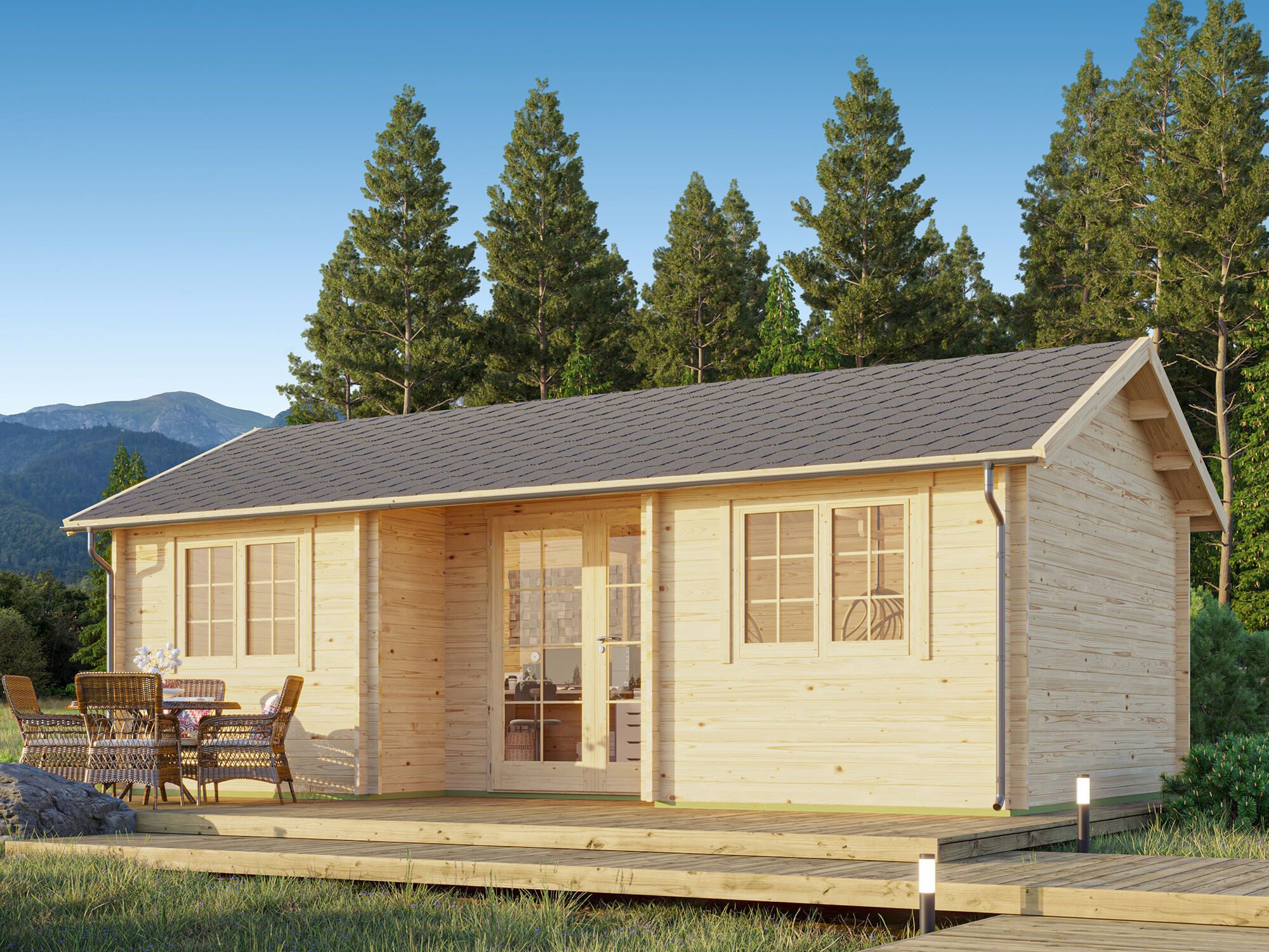 Fjordholz Gartenhaus Wallis 44