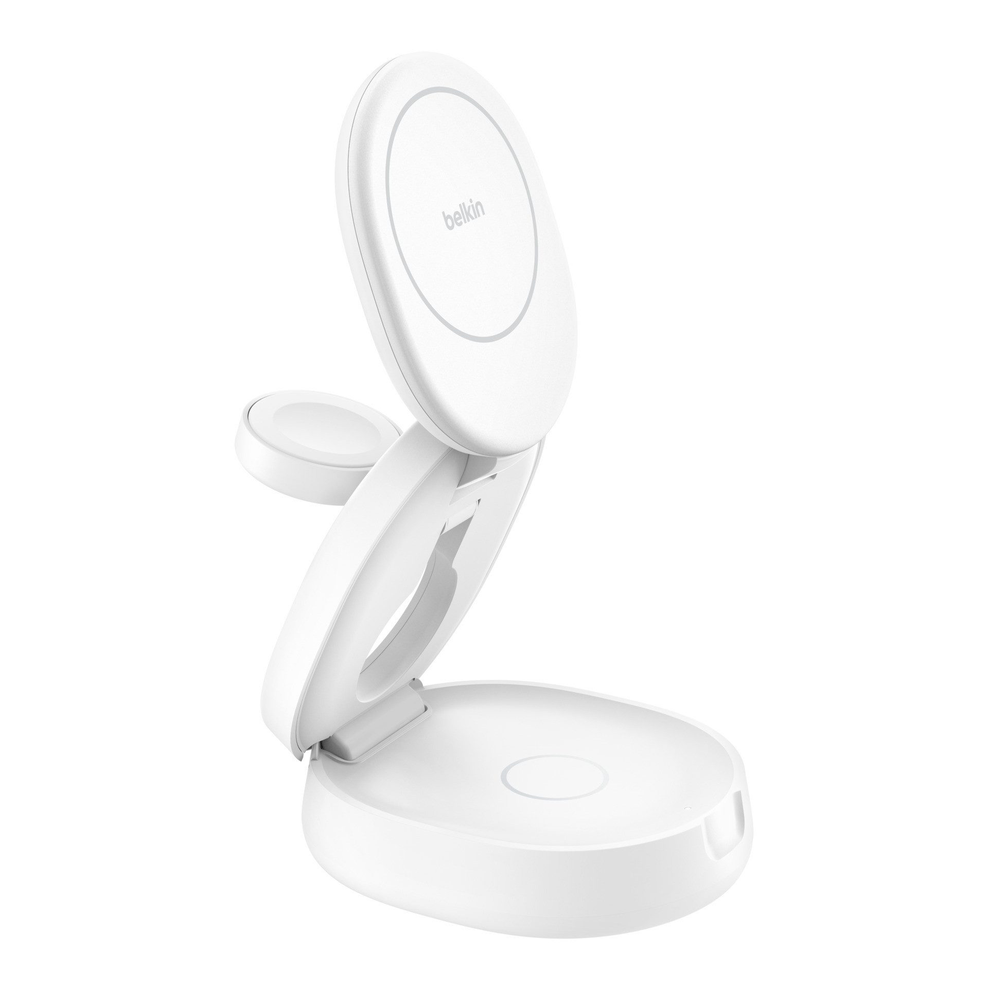 Belkin BoostCharge verstellbare magnetische 3-in-1-Ladestation Wireless Charger (iPhone 17/Air, Pixelsnap, Apple Watch, AirPods)