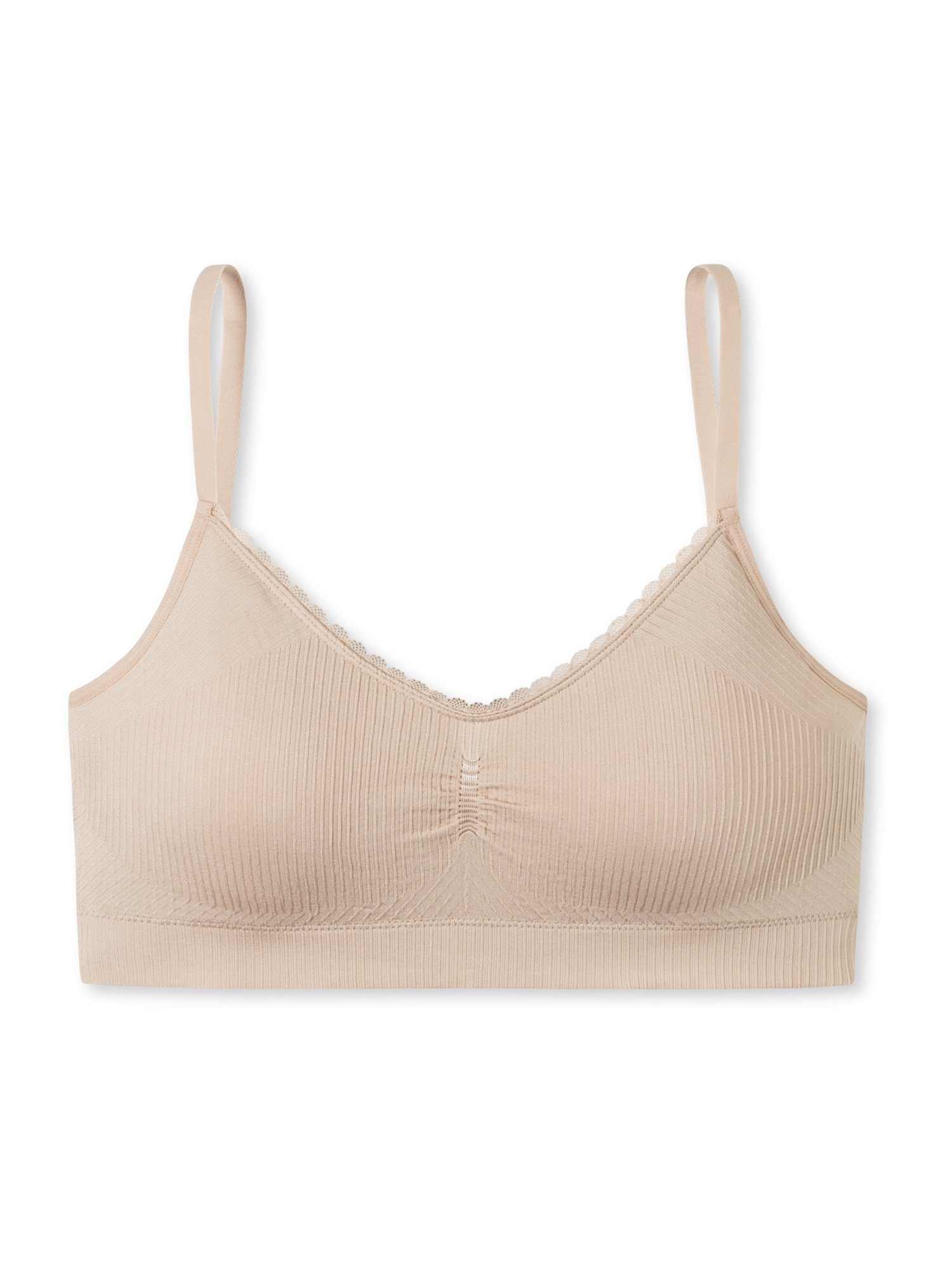 Schiesser Damen Bustier Nahtlos – Seamless Light, Mit Weichen Cups & Herausnehmbaren Pads, Hoher Tragekomfort