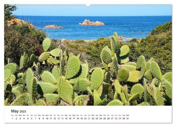 CALVENDO Wandkalender Bays of Sardinia (Premium-Calendar 2023 DIN A2 Landscape)