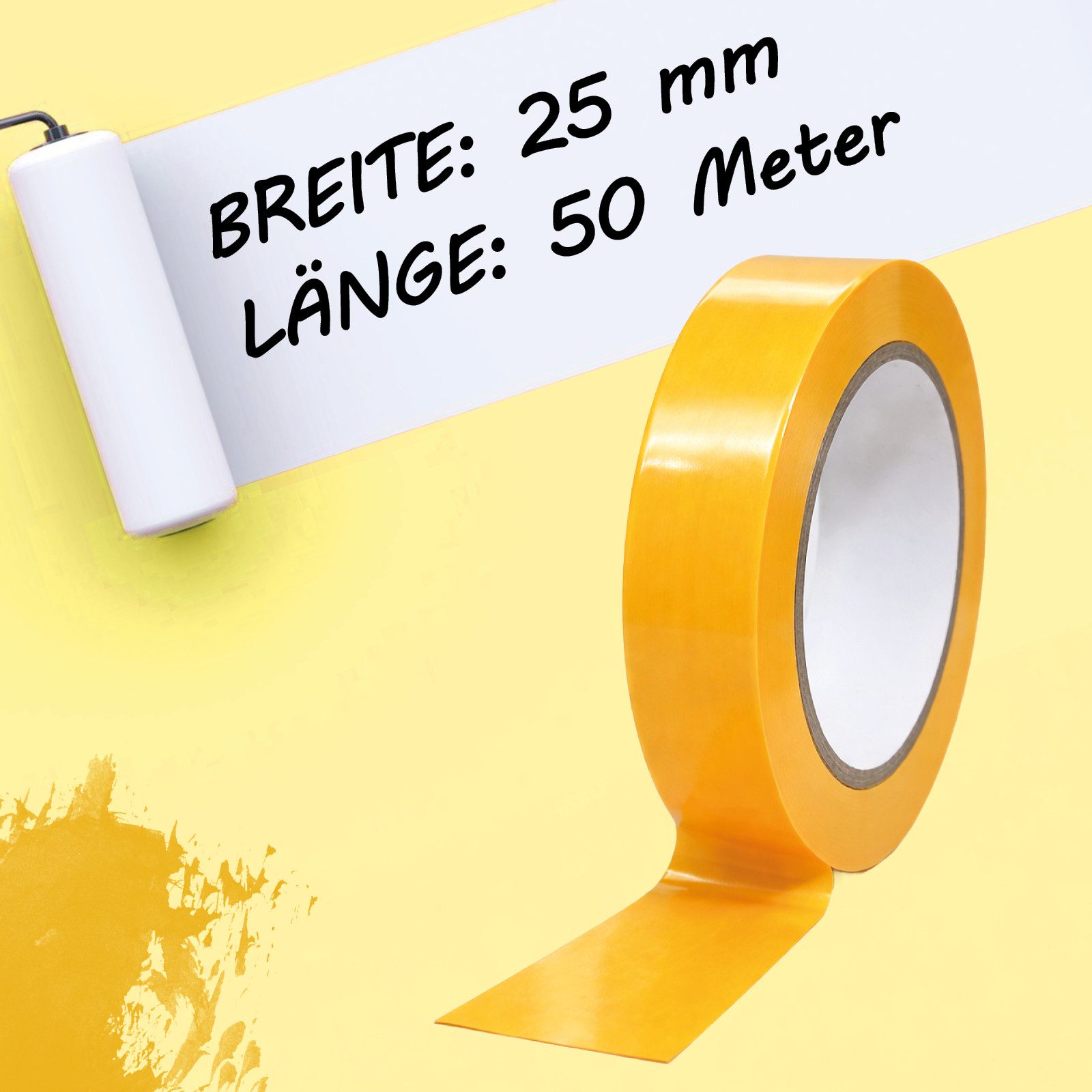 Bituxx Kreppband Maler Kreppband 25 mm (MS-18195)