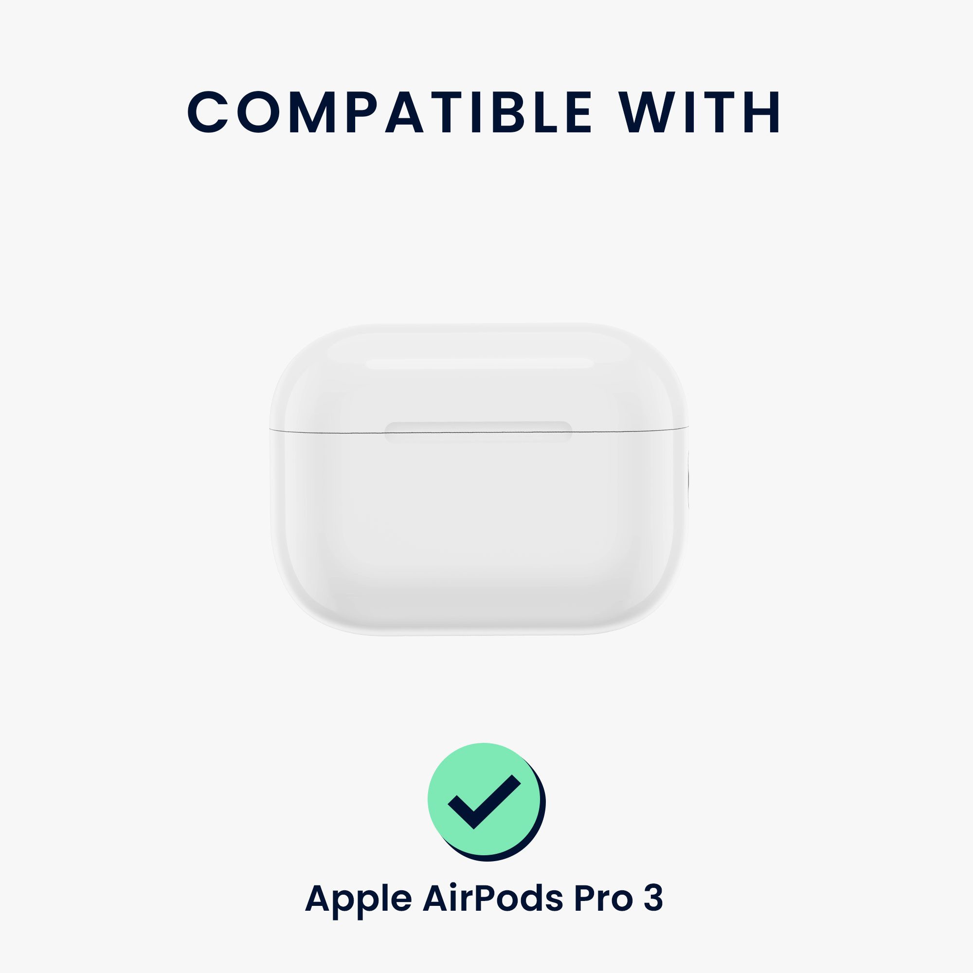 kwmobile Kopfhörer-Schutzhülle Kopfhörer Case fürApple Airpods Pro 3 Hülle, Headphones TPU Cover mit Standfunktion und Sicherheitsverschluss