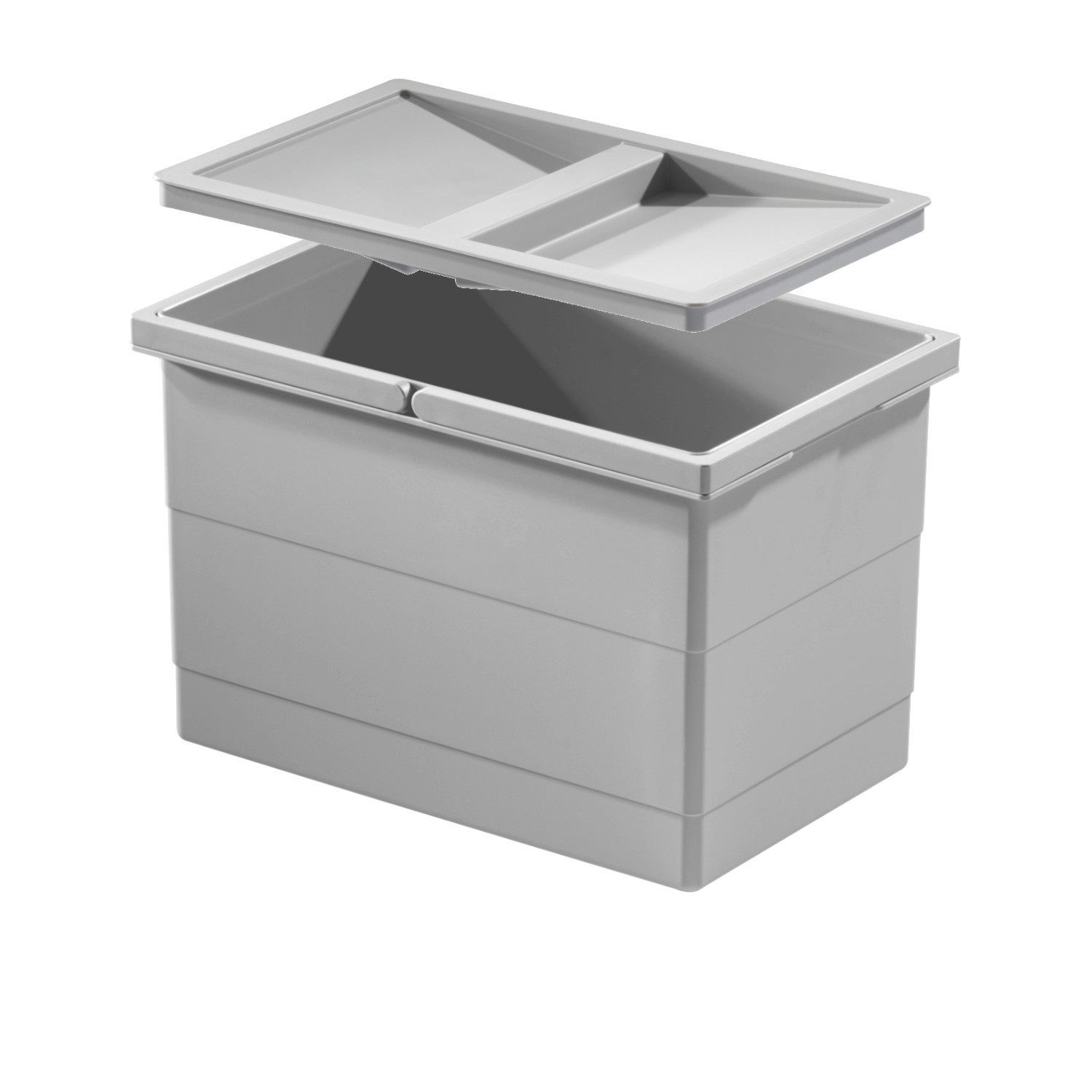 Einbaumülleimer Hailo Inneneimer 1073979 mit Deckel 350 x 226 x 220 mm 2 Henkel