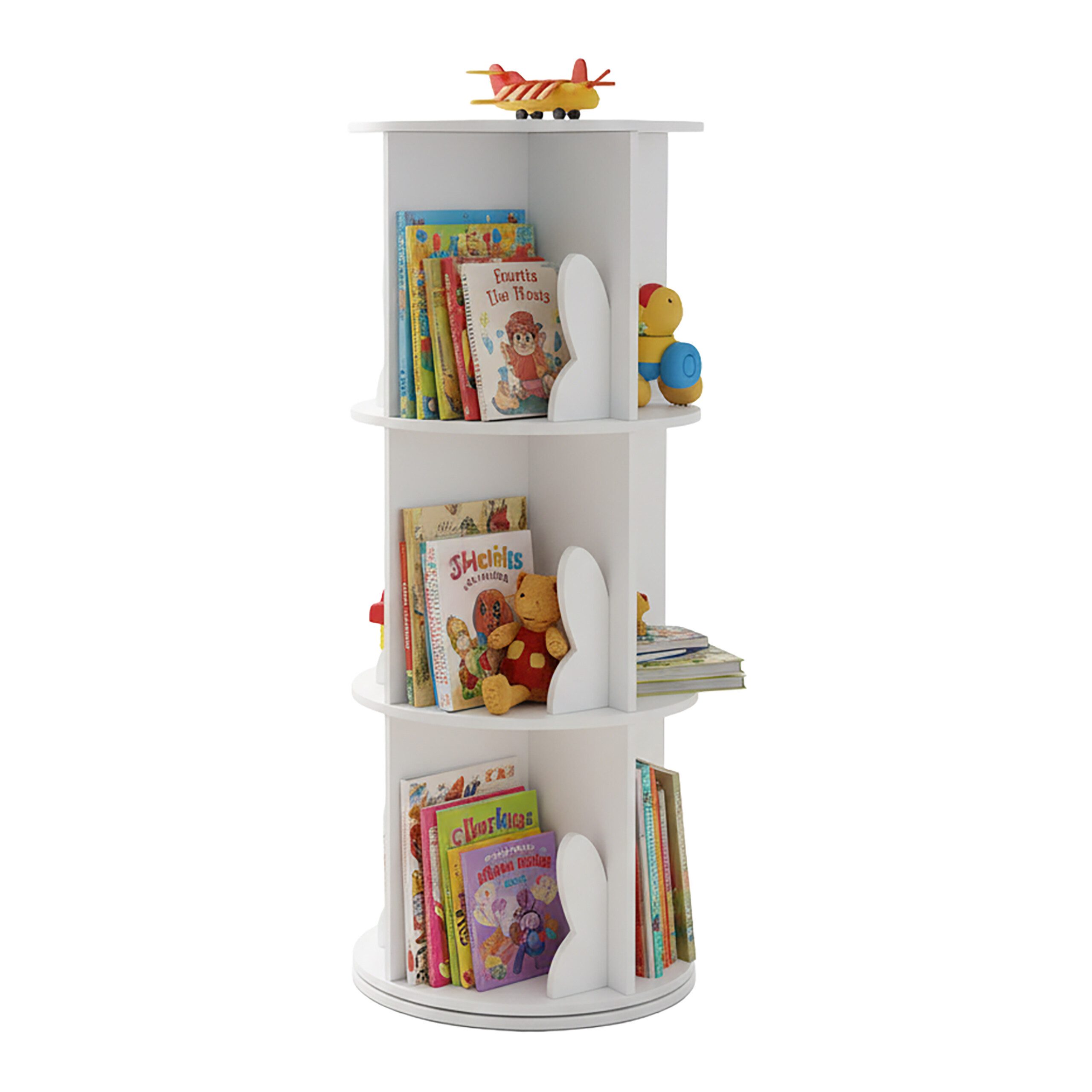 relaxdays Bücherregal Drehbares Bücherregal für Kinder, 1-tlg.