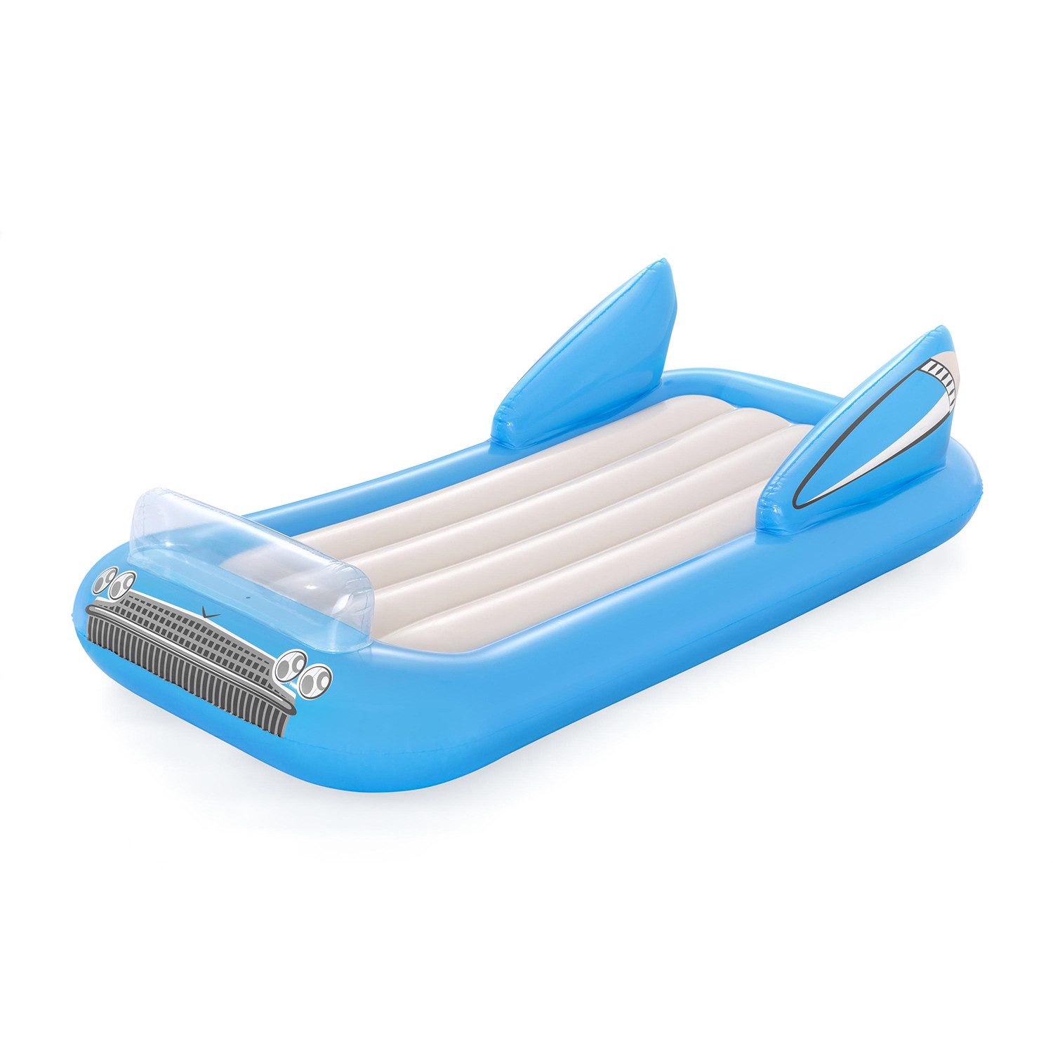 Bestway Badeinsel Car Lounge, (Packung, 1-St., 180 x 94 x 43 cm), Auto-Design, mit Windschutz auch als Kissen geeignet