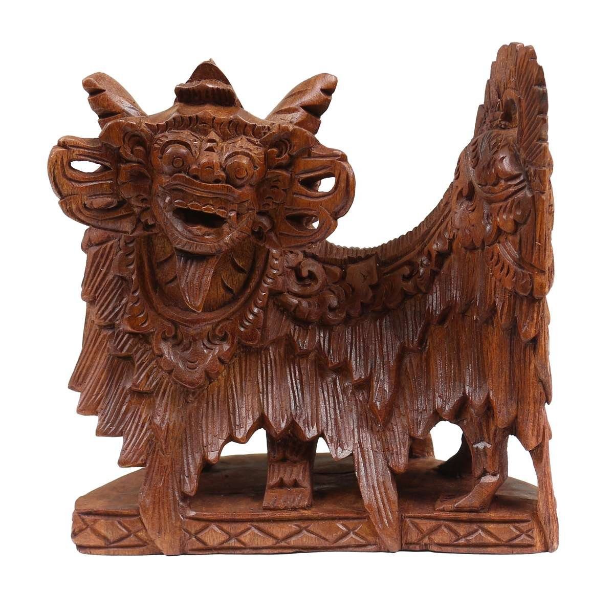 Oriental Galerie Dekofigur Barong Löwe aus Soar Holz 20cm (1 St), traditionelle Herstellung in Handarbeit im Ursprungsland