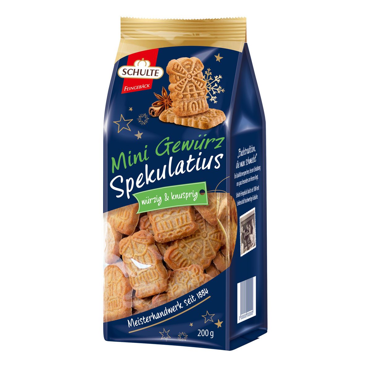 Schulte Süßigkeit, Schulte Mini Gewürz Spekulatius mit weihnachtlichen Gewürzen 200g