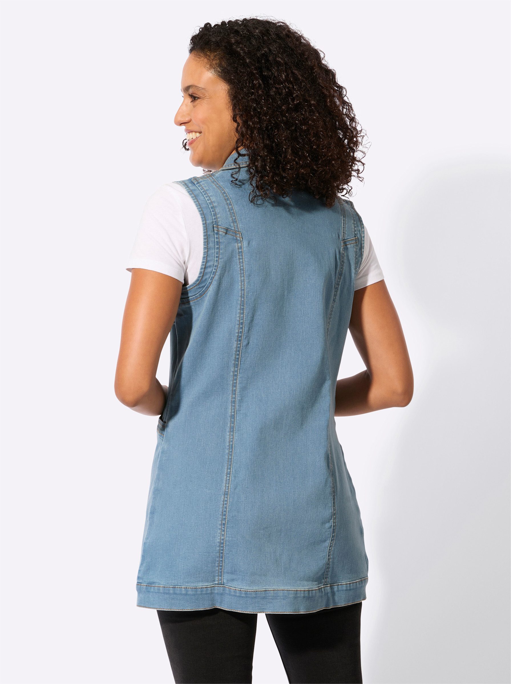 Witt Jerseyweste Jeans-Longweste