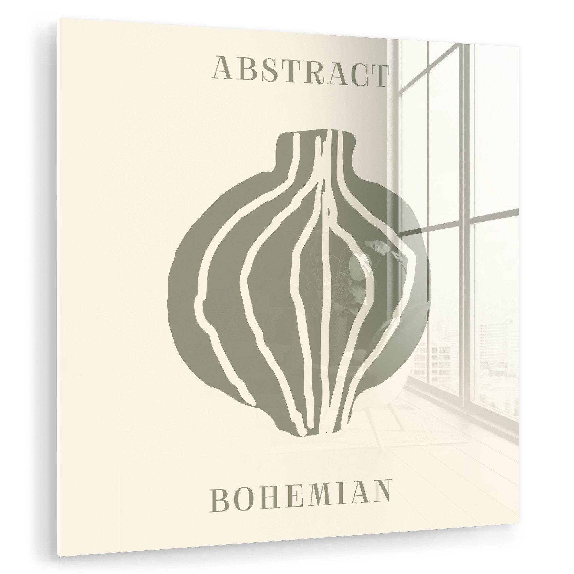 MuchoWow Acrylglasbild Boho - Grün - günstig online kaufen