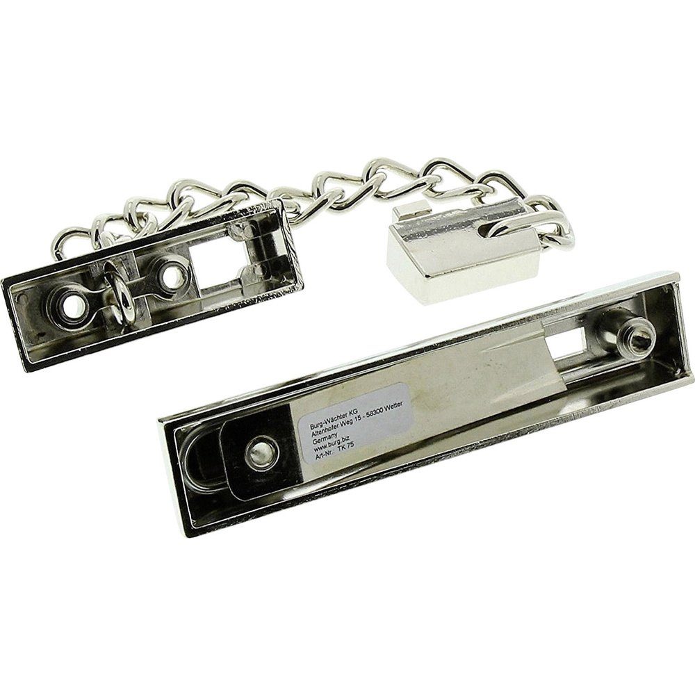 Burg Wächter Türriegel Burg Wächter TK 75 SB Türkette Nickel