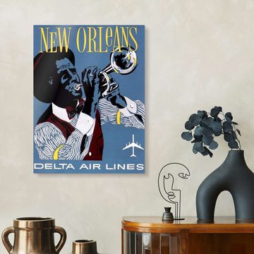 Posterlounge Acrylglasbild Master Collection, New Orleans Delta Air Lines, Illustration