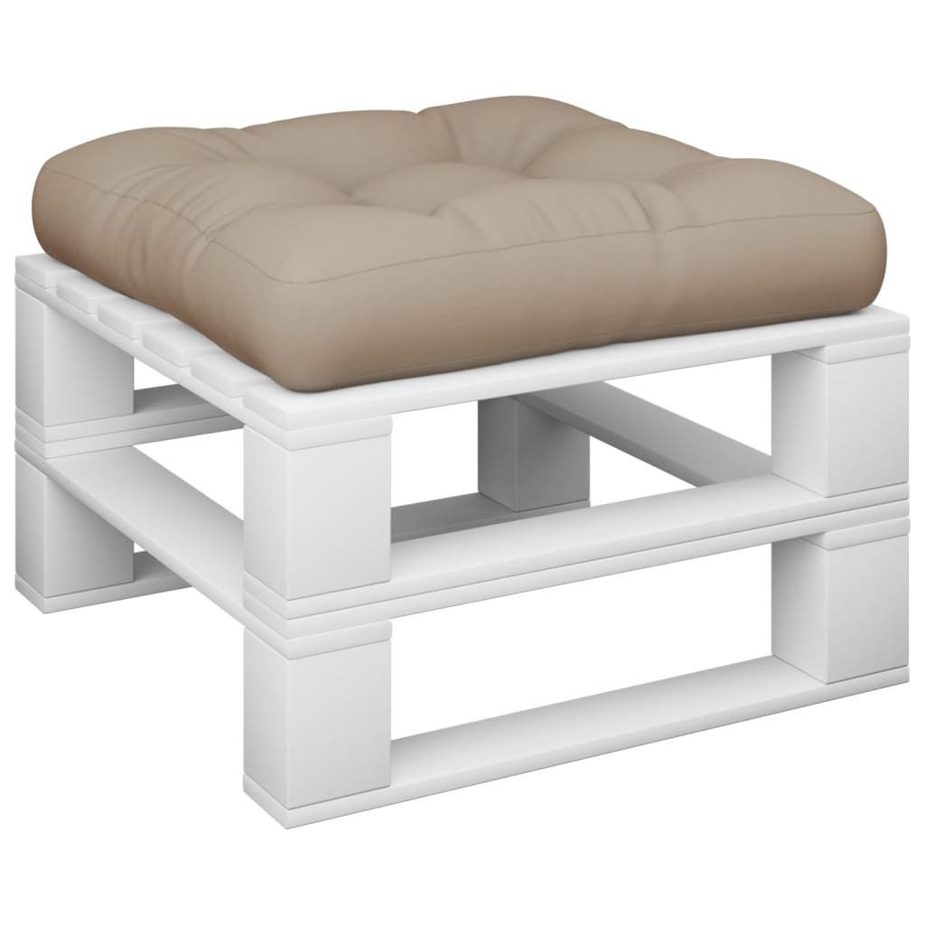 vidaXL Sitzauflage Palettenkissen Taupe 58x58x10 cm günstig online kaufen