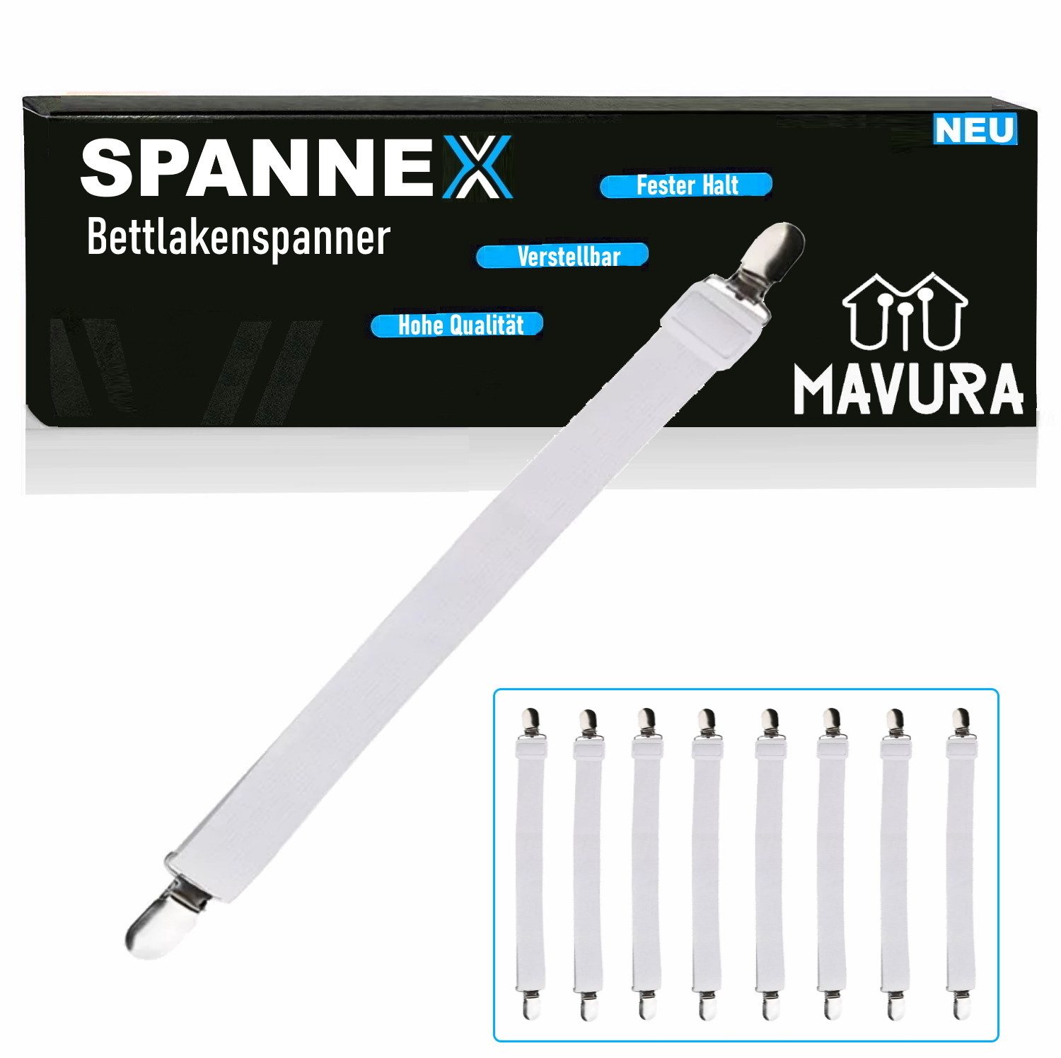 MAVURA Spannbettlaken SPANNEX Bettlaken Spanner verstellbare günstig online kaufen