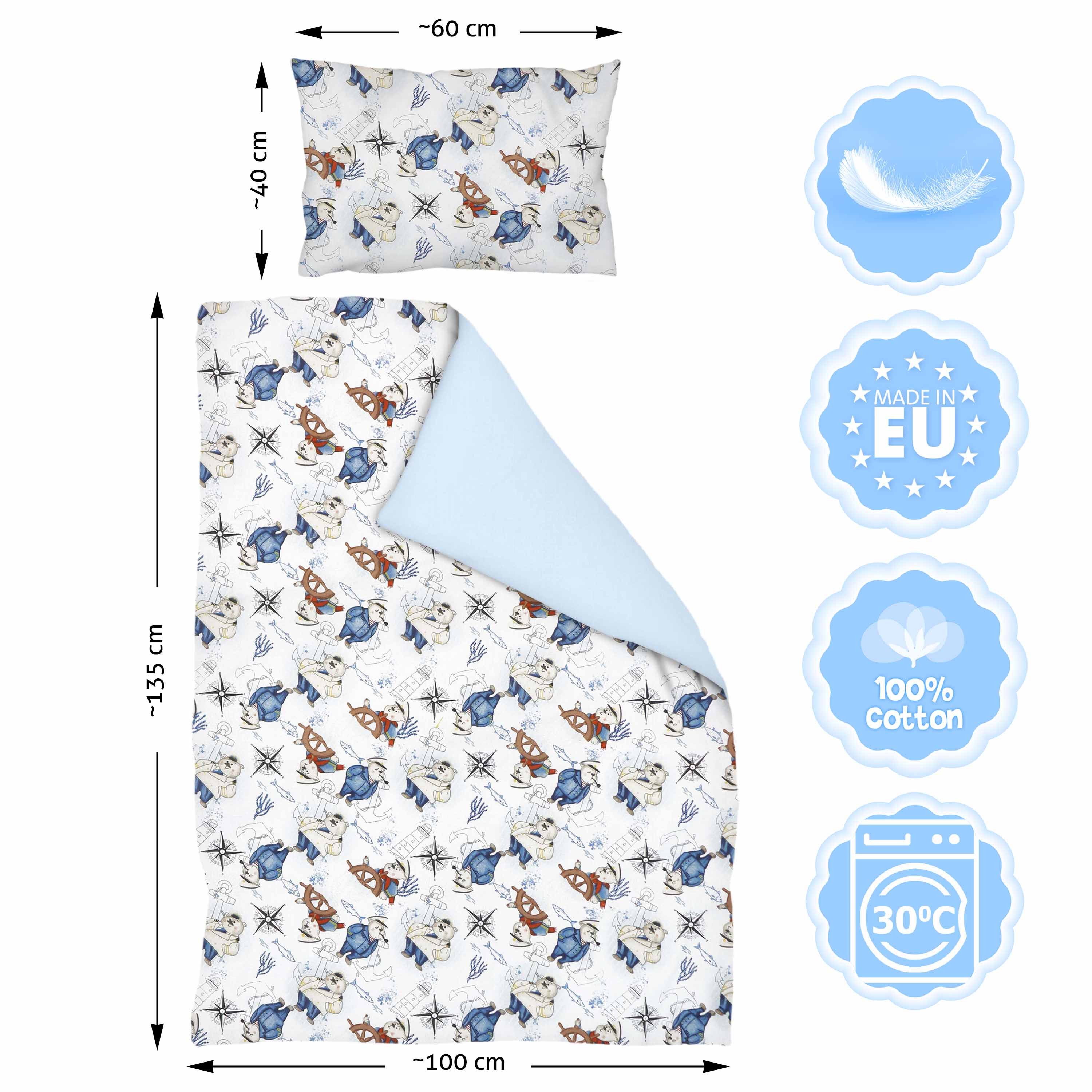Amilian Kinderbettwäsche 100x135 - Bettwäsche Kinder günstig online kaufen
