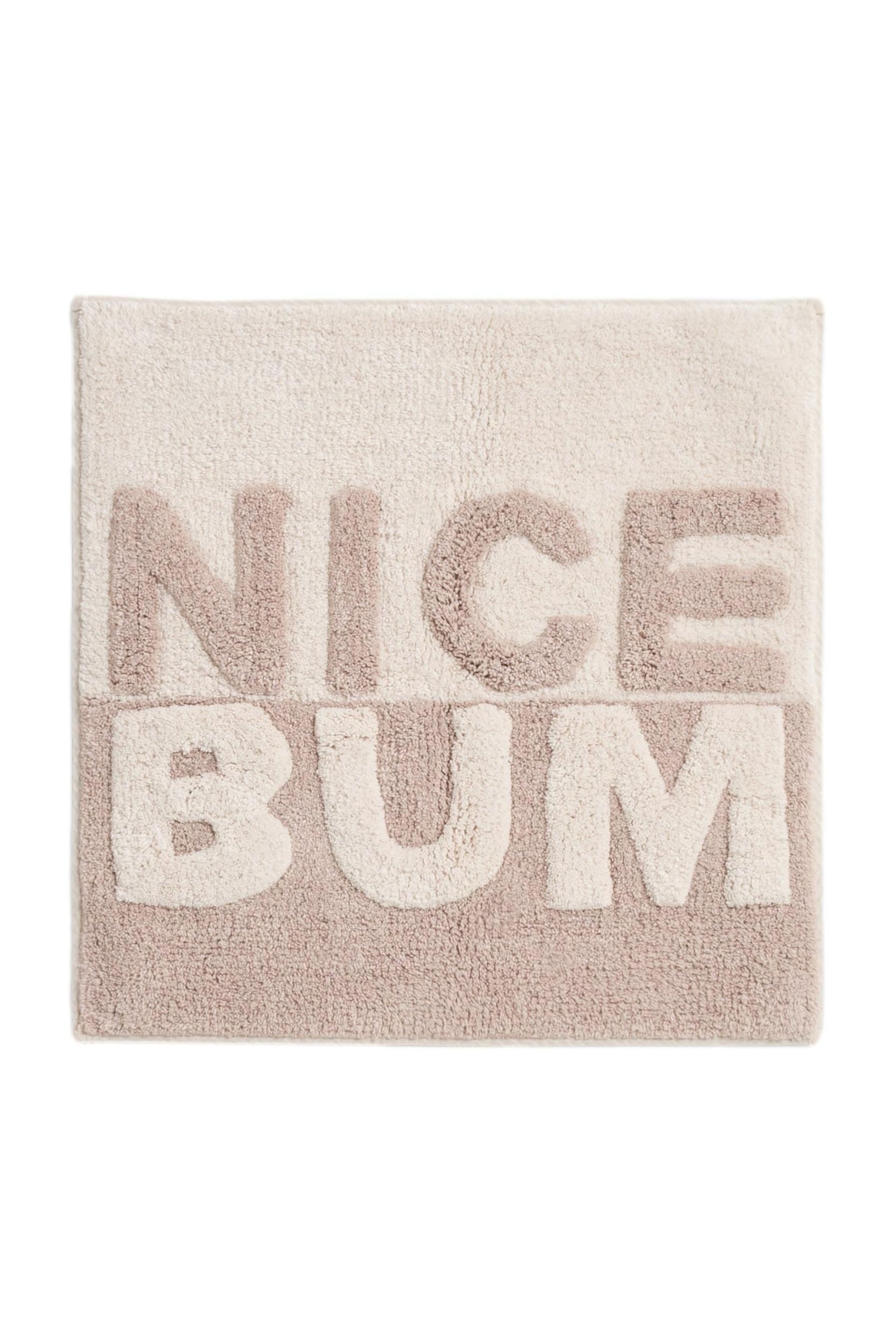 Next Badematte Nice Bum Duschmatte mit Slogan aus 100 % Baumwolle, Höhe 50 günstig online kaufen