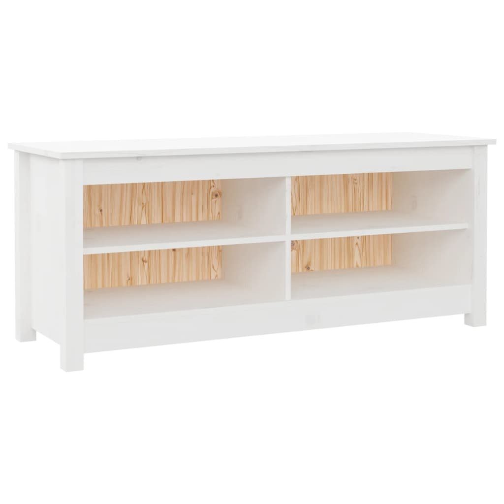 furnicato Schuhschrank Schuhbank Weiß 110x38x45,5 cm günstig online kaufen