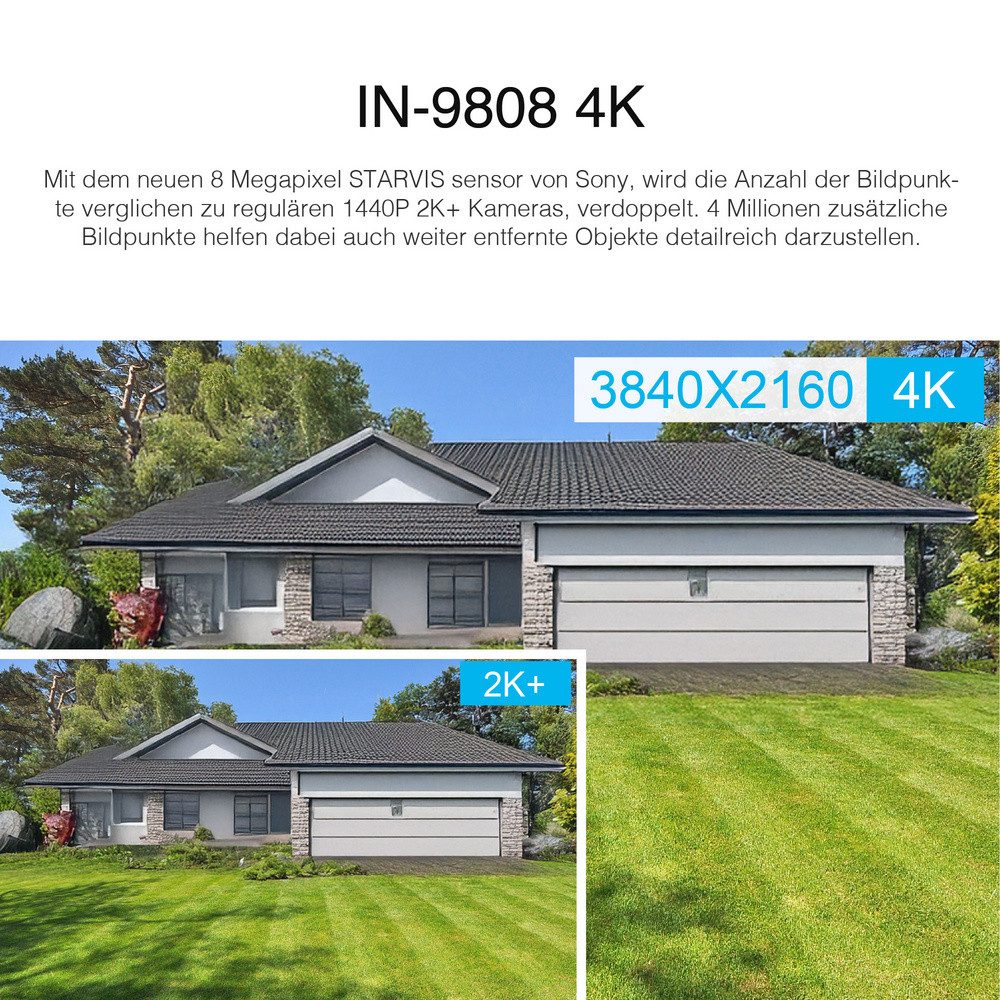 INSTAR Überwachungskamera INSTAR INSTAR IN-9808 4K schwarz 18001 IP Überwachungskamera (INSTAR IN-9808 4K schwarz 18001)