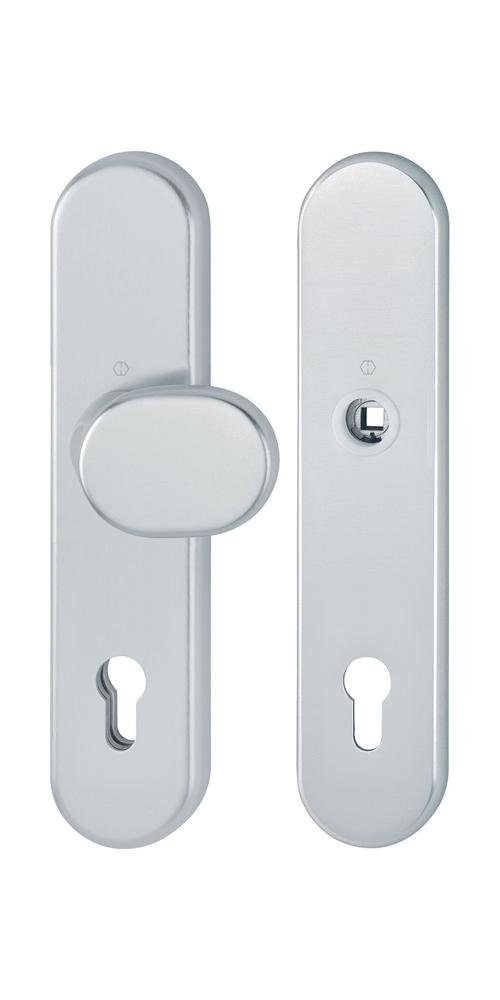 HOPPE Türbeschlag Schutzgarnitur 86G/3331/3310 Aluminium F2 92 mm 67-77 mm