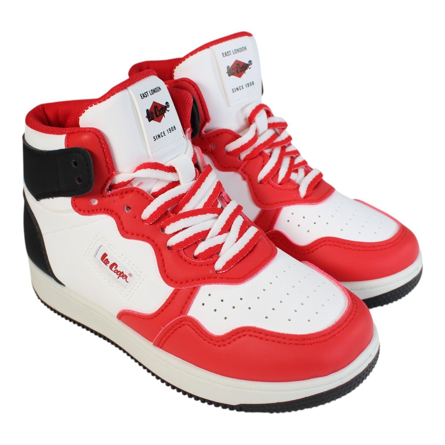 Lee Cooper Trendige Basketball Sneaker für Mädchen Jungen Kinder Gr. 35 bis 39 Basketballschuh BASKETBALL SCHUHE JUNGEN UND MÄDCHEN