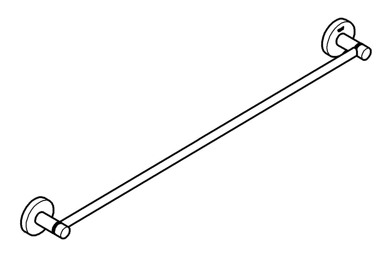 Grohe Handtuchhalter Essentials, Badetuchhalter 600 mm günstig online kaufen