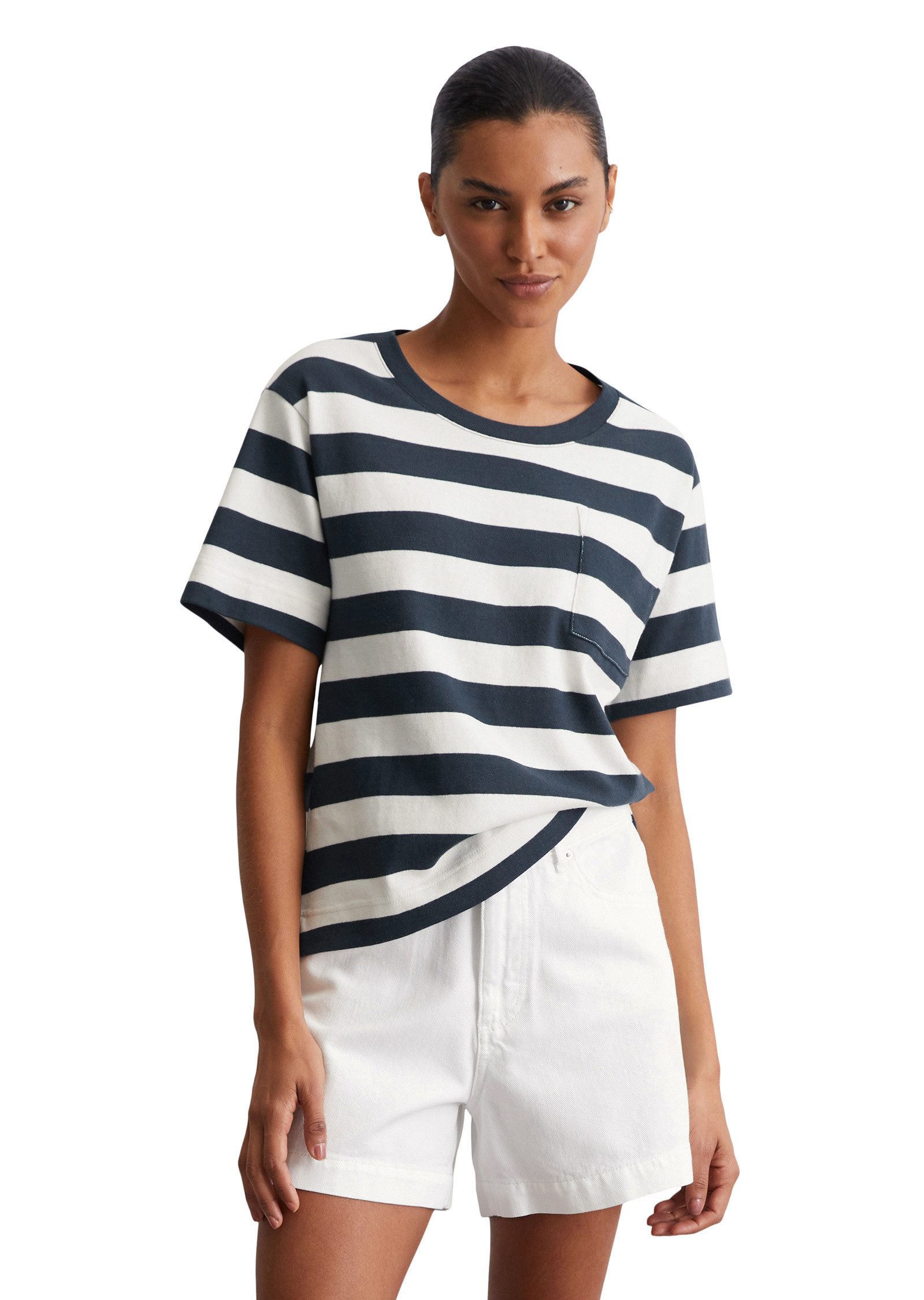 Marc O'Polo T-Shirt aus softem Single günstig online kaufen