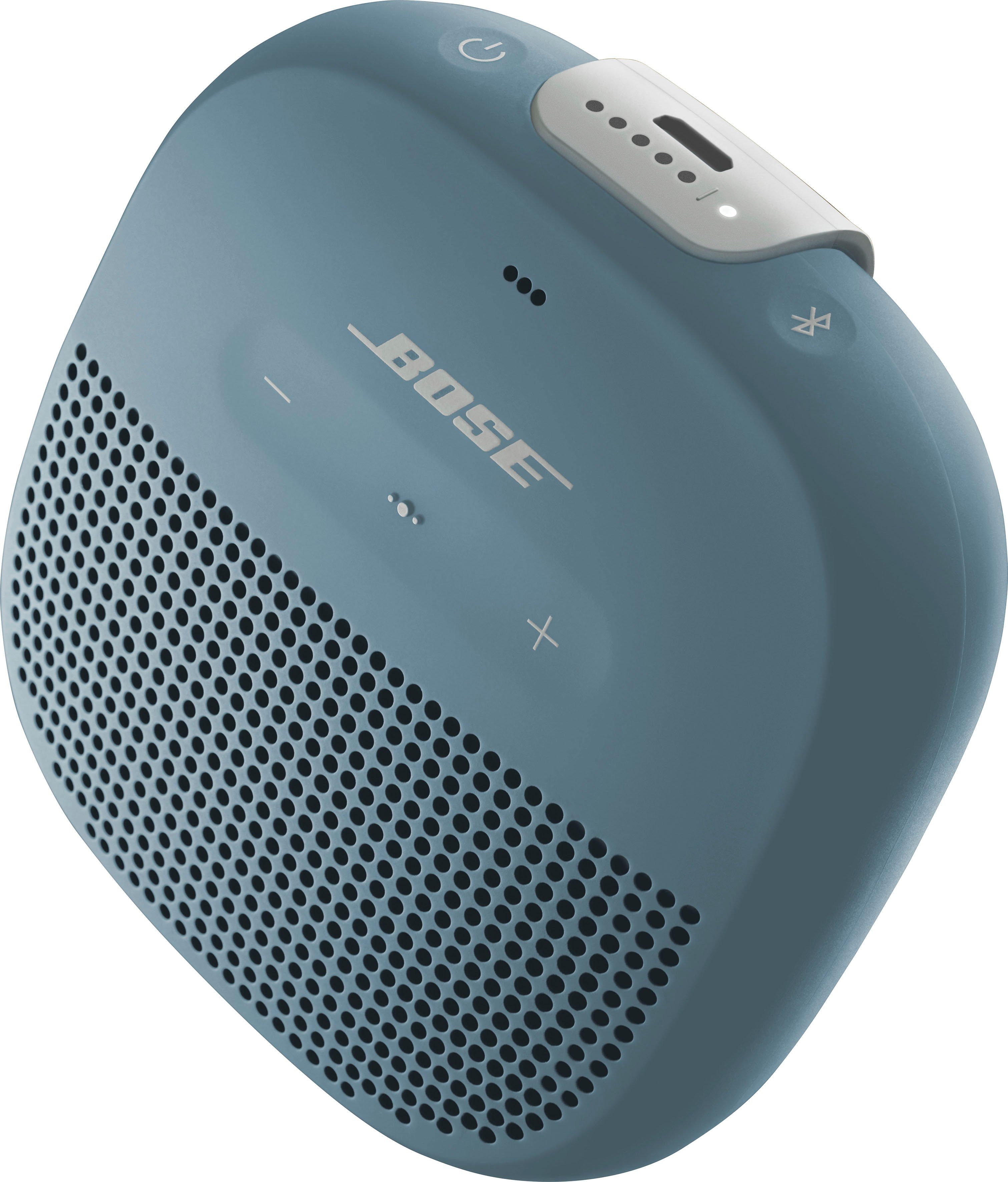 Bluetooth, Bose mit blau Micro Portable-Lautsprecher SoundLink Kompatibel (Bluetooth, Echo Amazon Micro Dot)