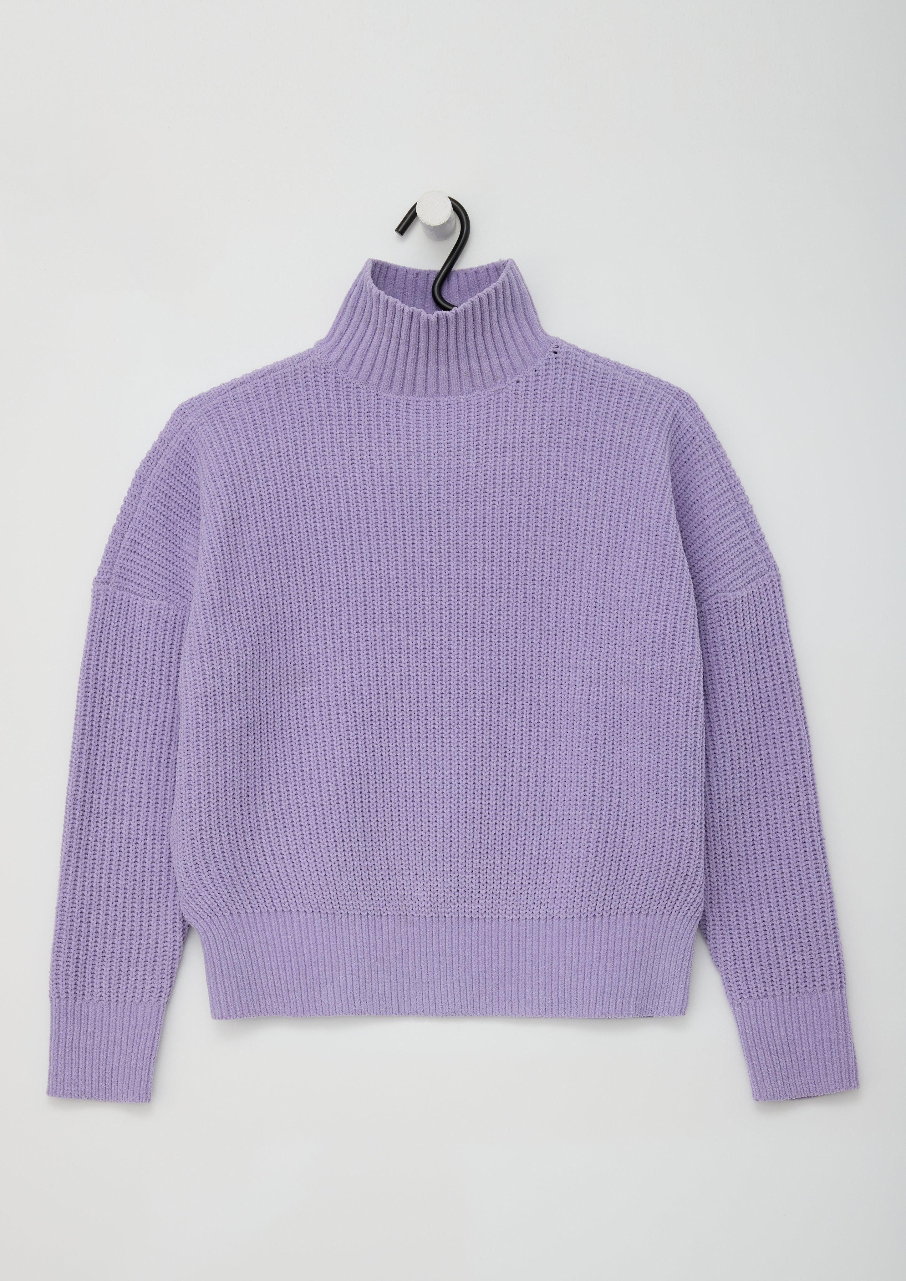 Strickpullover Strickpullover mit Stehkragen
