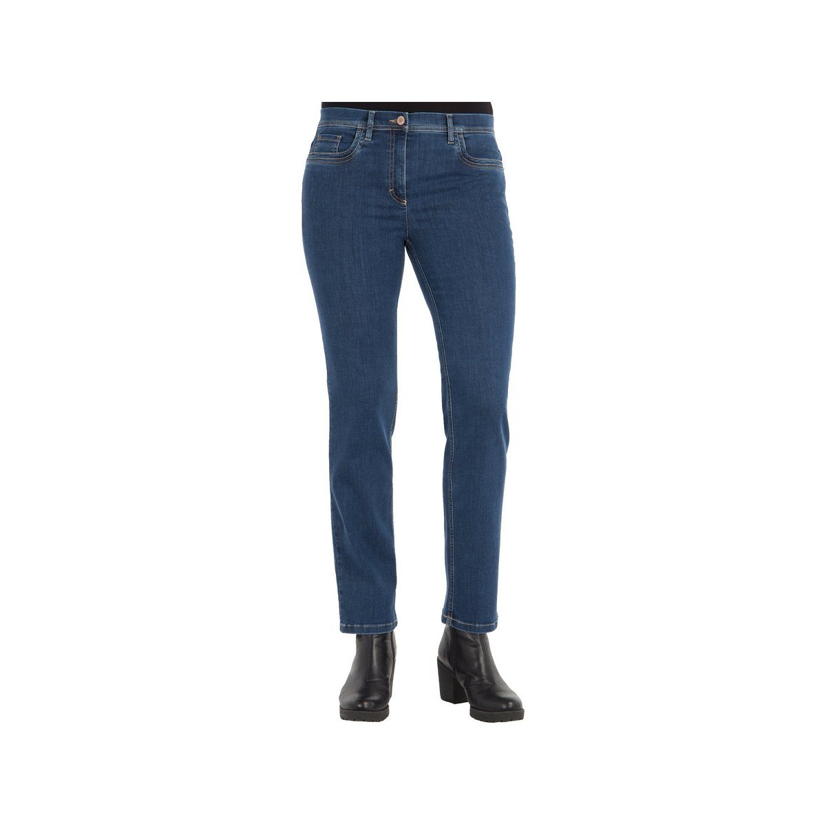 5-Pocket-Jeans (1-tlg) Zerres regular grau
