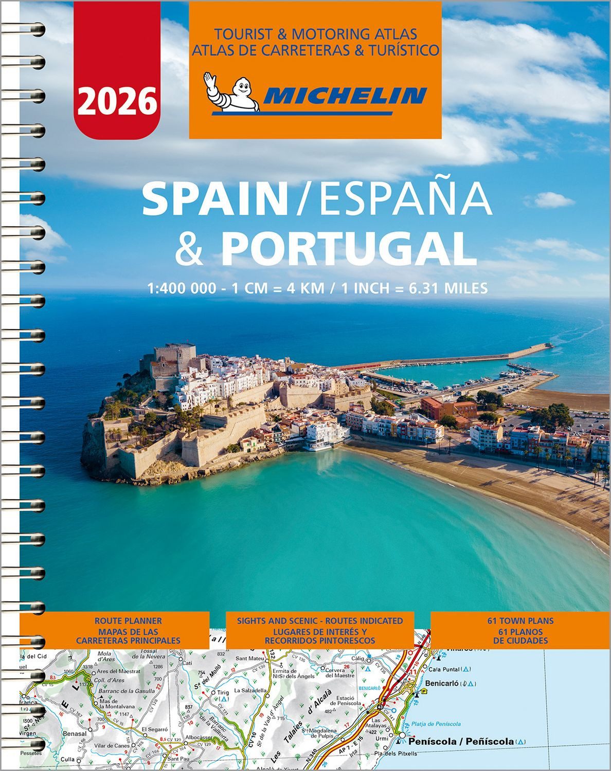 Michelin Straßenatlas Spanien & Portugal mit Spiralbindung / Michelin Editions