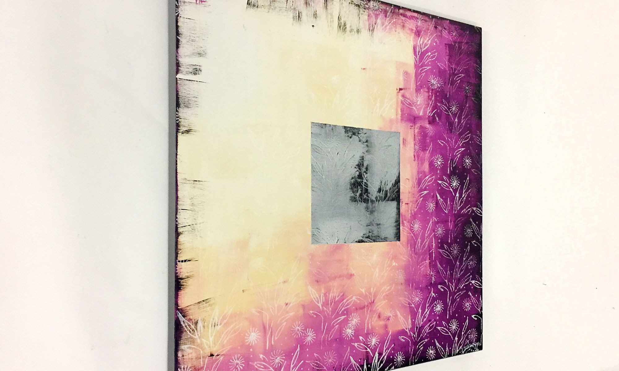 WandbilderXXL Gemälde Last Light 80 x 80 cm, Abstraktes Gemälde, handgemaltes Unikat