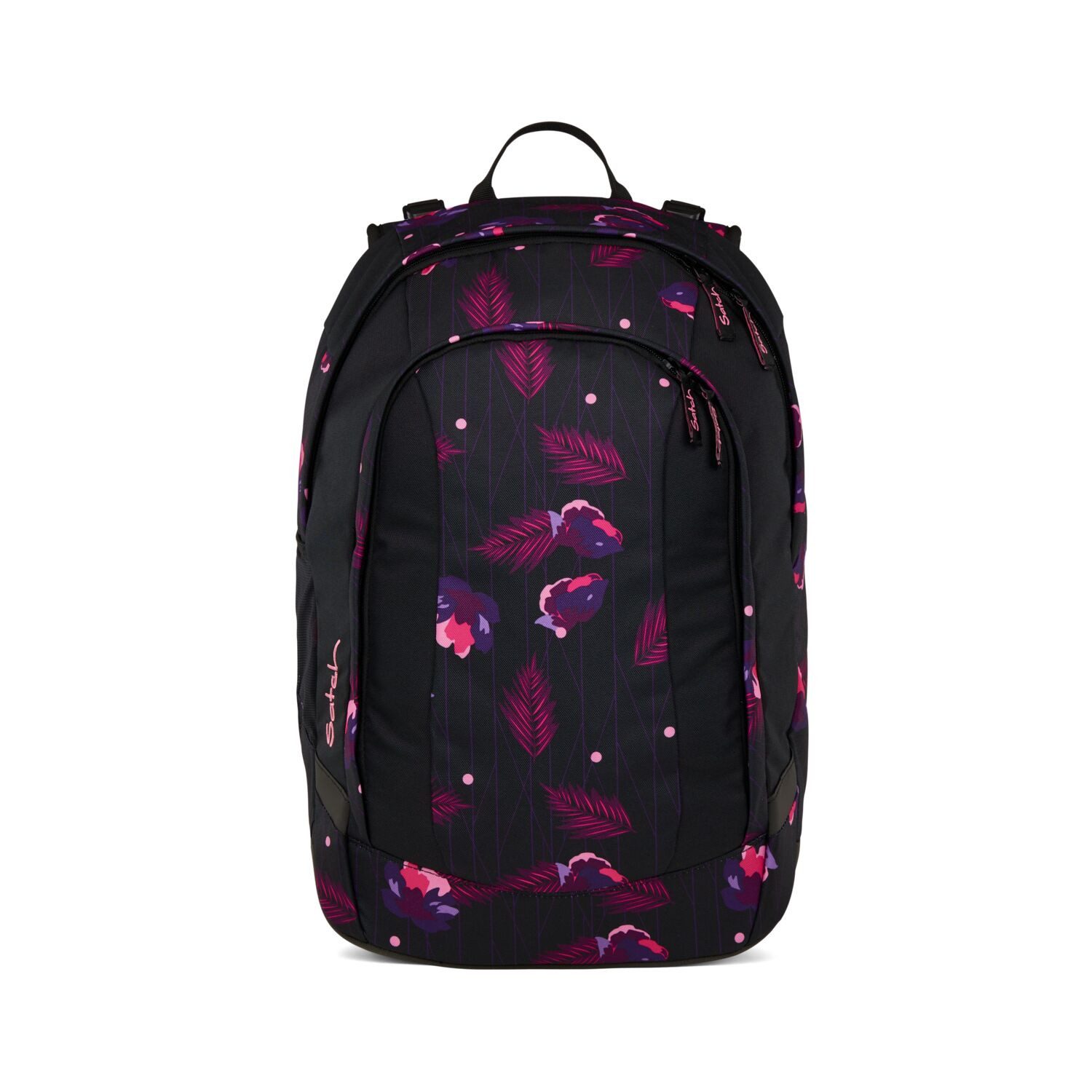 Satch Schulranzen Schulrucksack-Set AIR Mystic Nights 3-teilig (3-teilig), Schulranzen, ergonomisch, Laptop-Fach, Your-Size-System