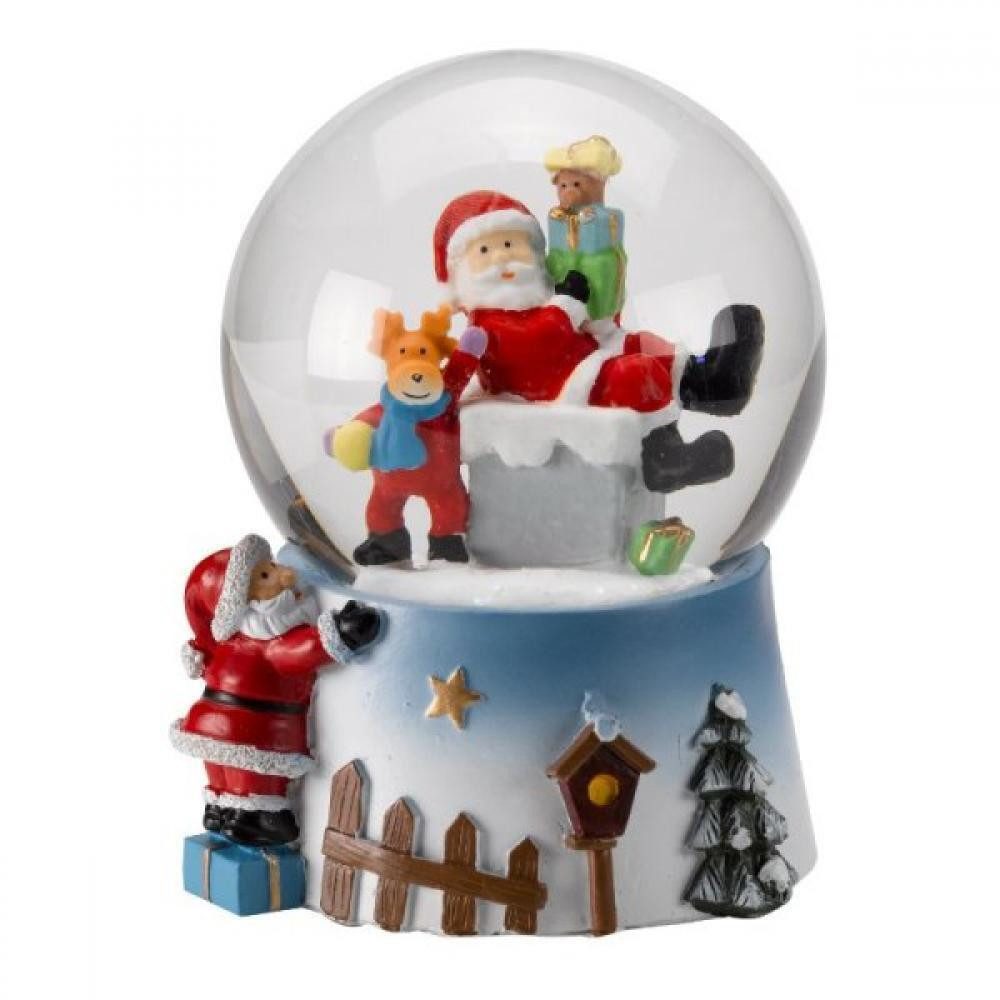 THREE KINGS Schneekugel Schneekugel 14 x 11 x 11 cm Musical Outside In Musik Licht (1 St)