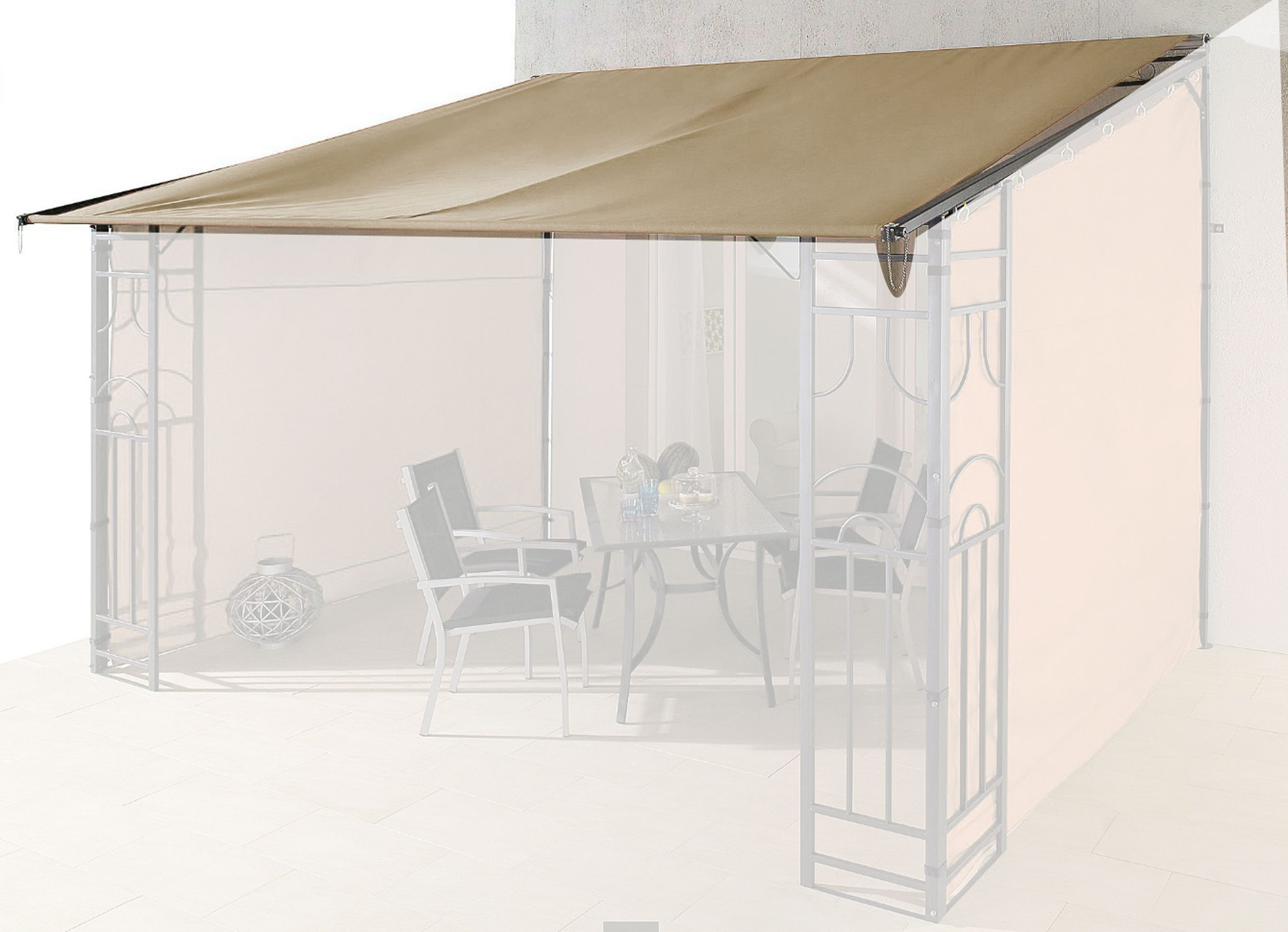 Quick Star Anbaupavillon Ersatzdach Rollpavillon 3x4m günstig online kaufen