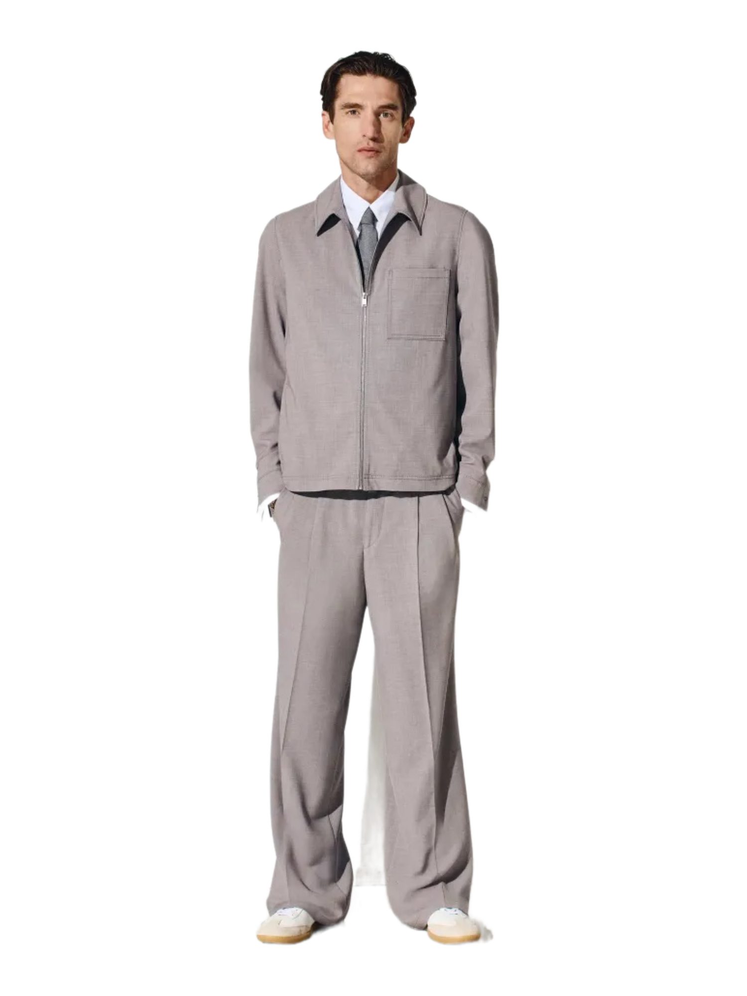 Drykorn Stoffhose grau, Casual, Polyester, Unifarben, Relaxed Fit, Mittel