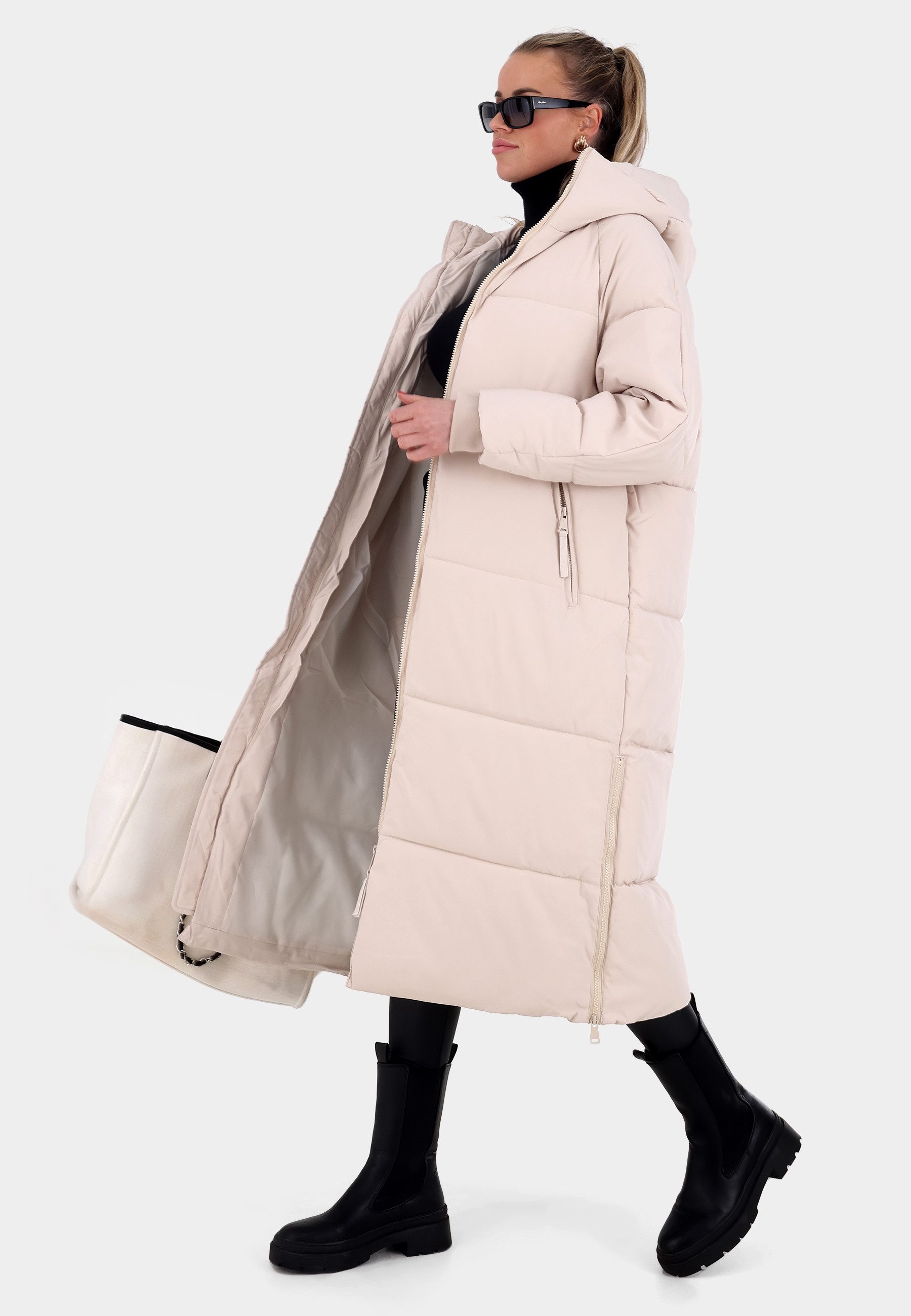 YC Fashion & Style Wintermantel Oversized Steppmantel mit XXL-Kapuze Basic günstig online kaufen