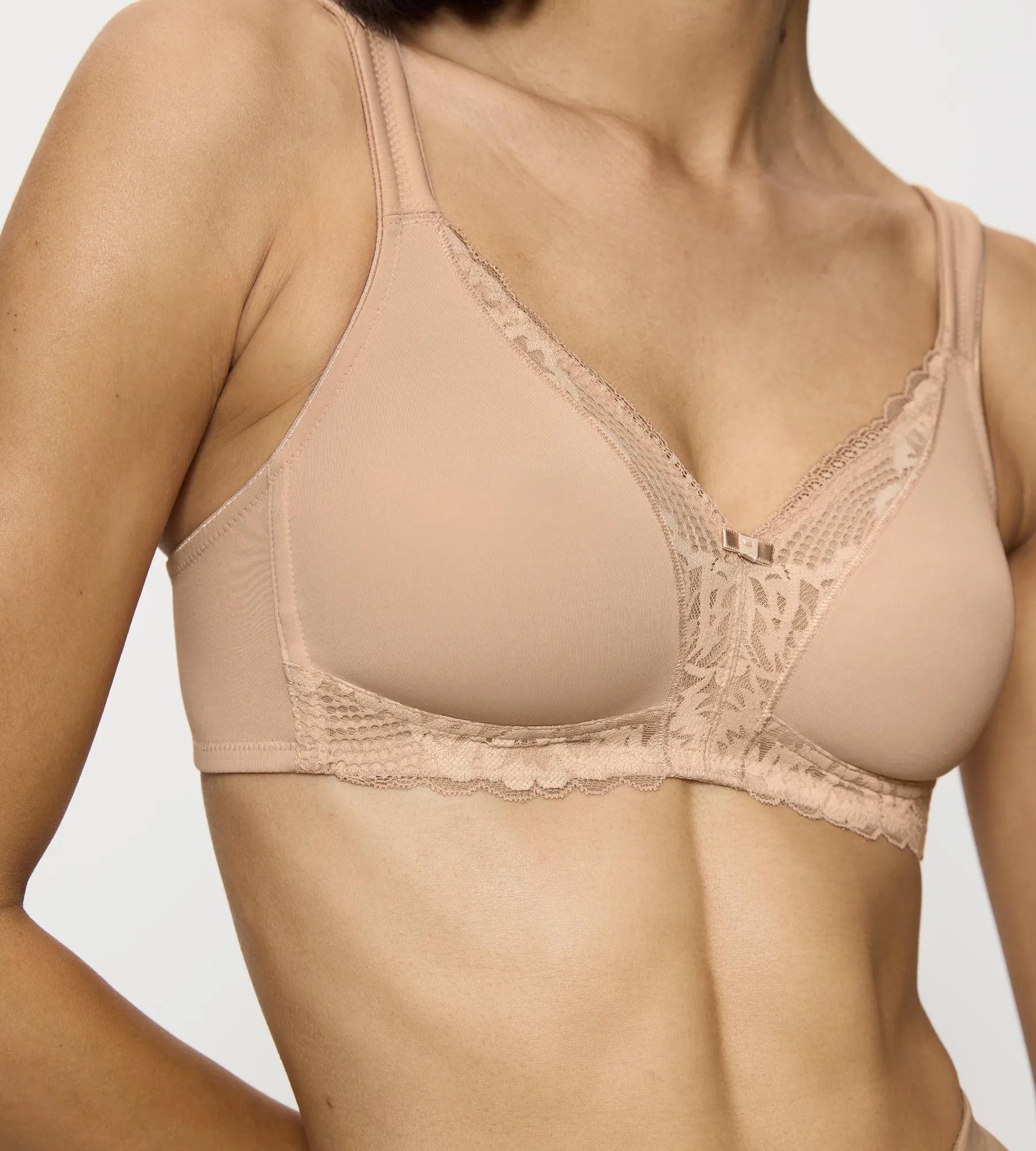 Triumph Bügelloser BH Modern Lace+Cotton Spitzeneinsätze, starker Halt ohne Bügel, atmungsaktiv, leicht – Bild 5 von 5