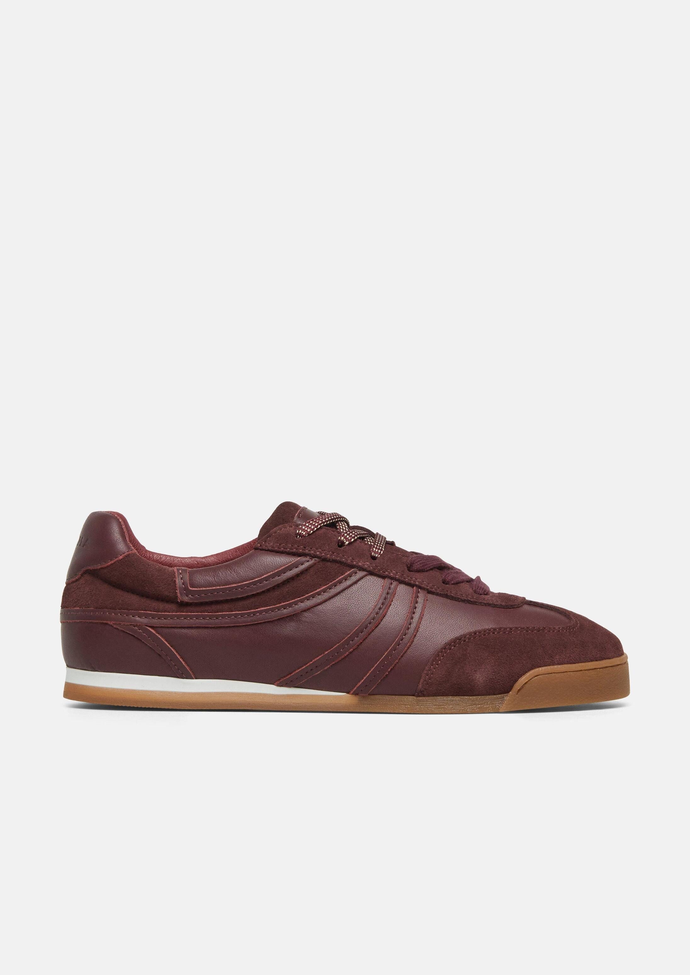 comma Sneakers Sneaker Sneaker aus Veloursleder mit Schnürung