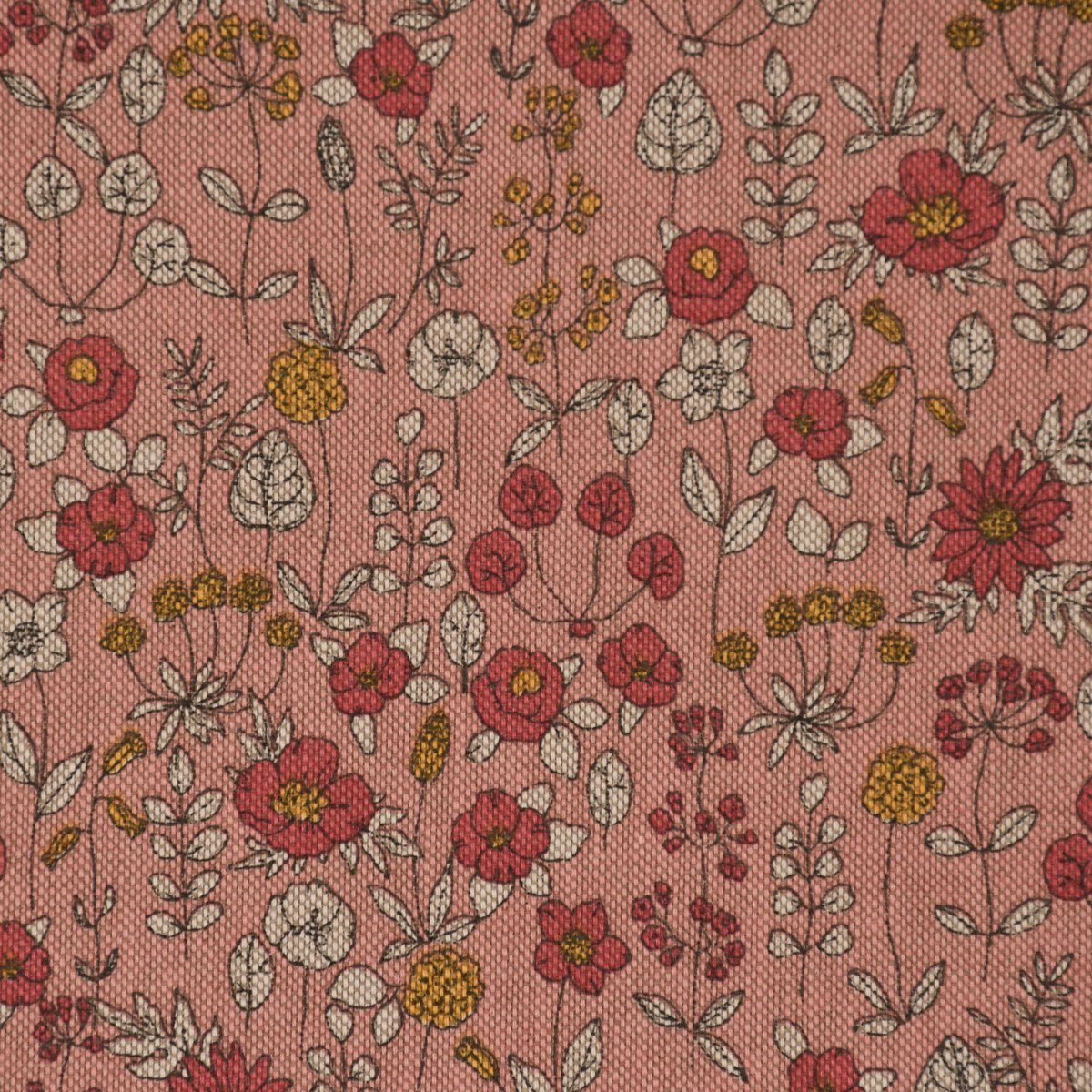 handmade LEBEN. LEBEN. Tischläufer Tischläufer rosa Flower Lovely SCHÖNER Wiesenblumen natur, SCHÖNER gelb