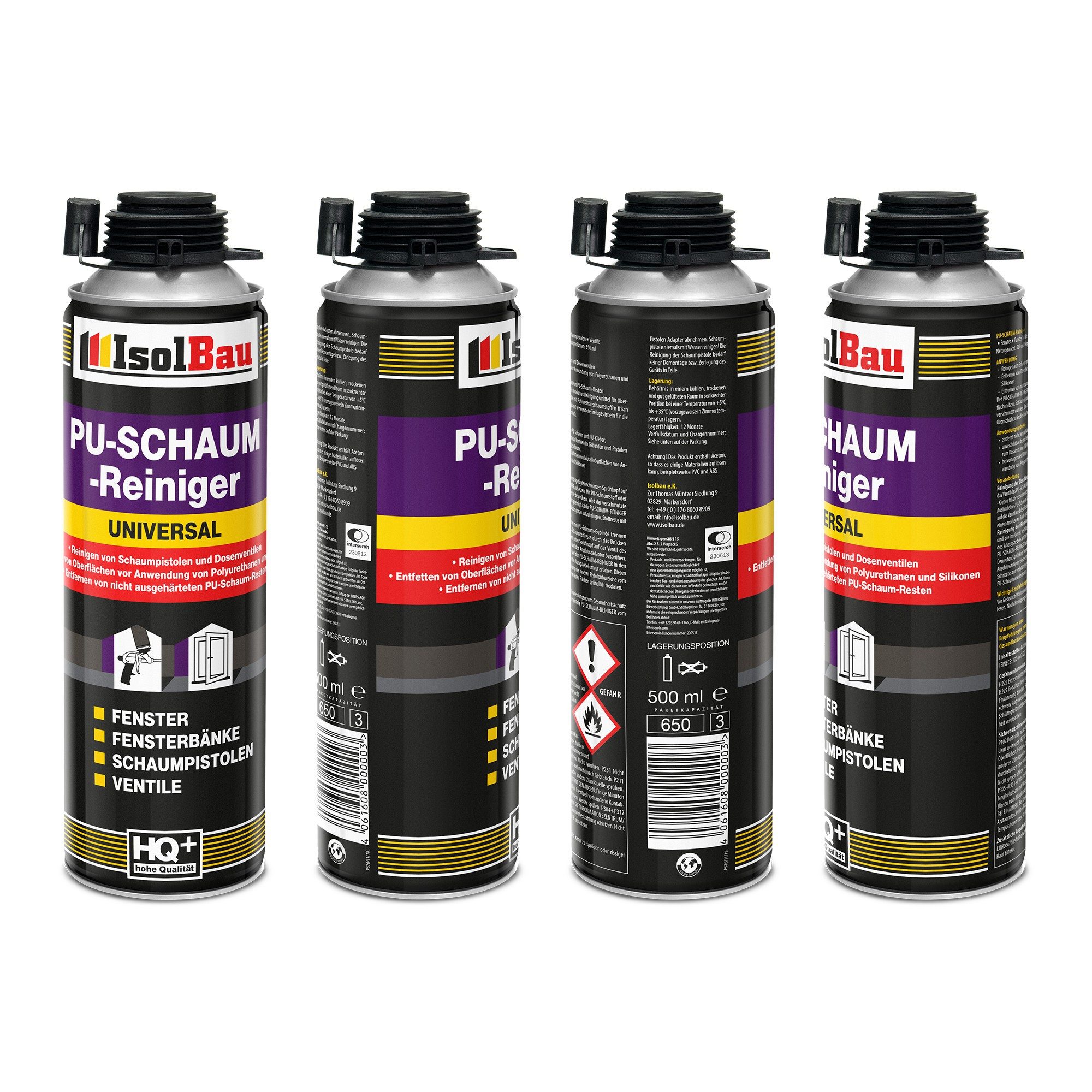 None Fenster SET Pistolenschaum 24 x 750 ml PU-Schaum-Schaumpistole Dämmen, PCV-Profile Holz Holzwerkstoffe Ziegelsteine Beton Gips Metall