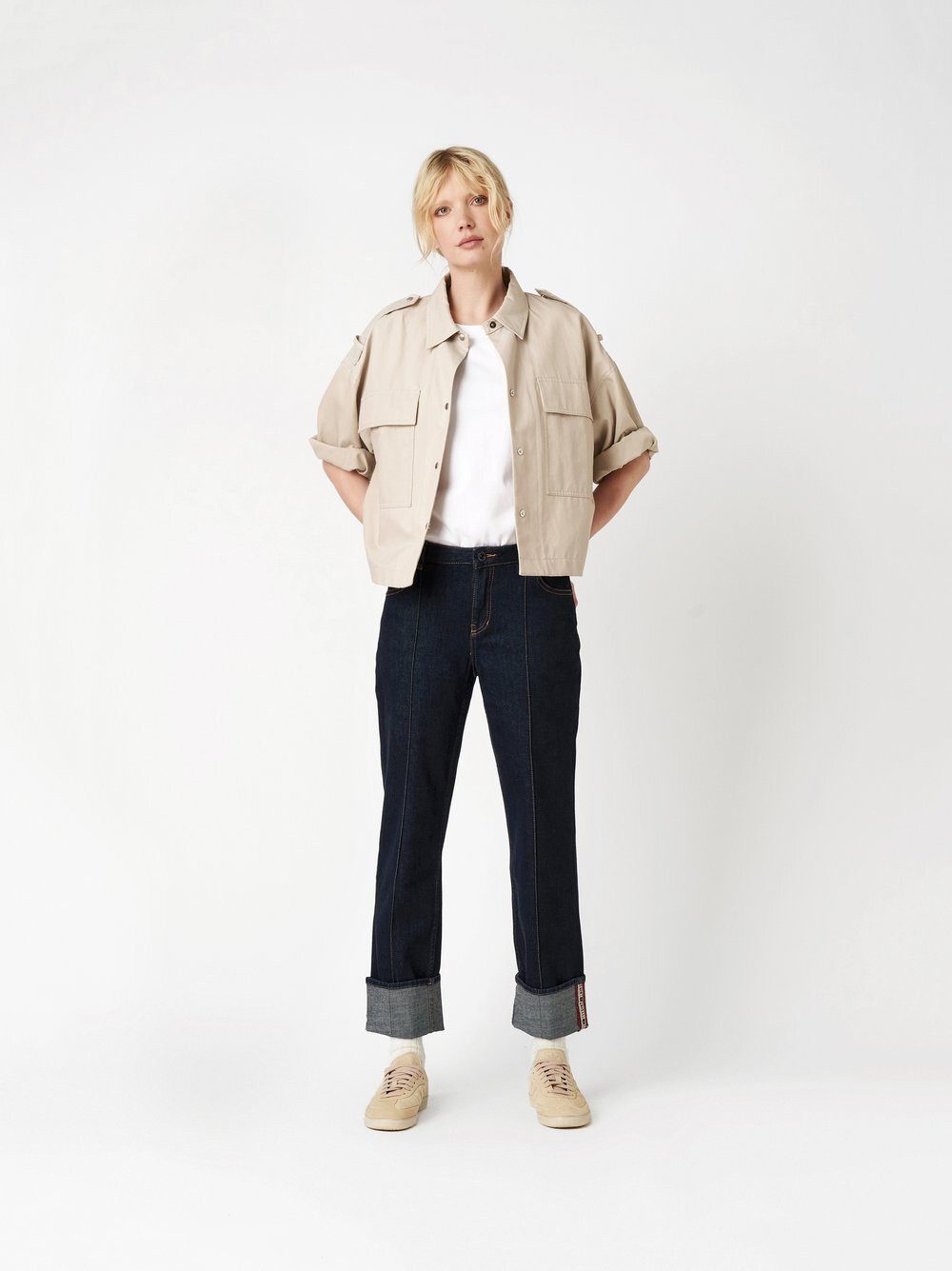 ROSNER Straight-Jeans Masha_152 (1-tlg) mit umgeschlagenen Säumen