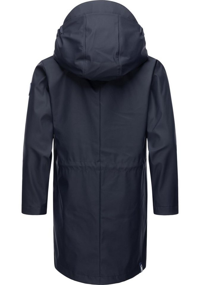 Regenjacke stylische 100% Bivoyek Regenmantel geschweißten Mantel Übergangszeit, Jungen wasserdicht die für Nähten- mit Ragwear