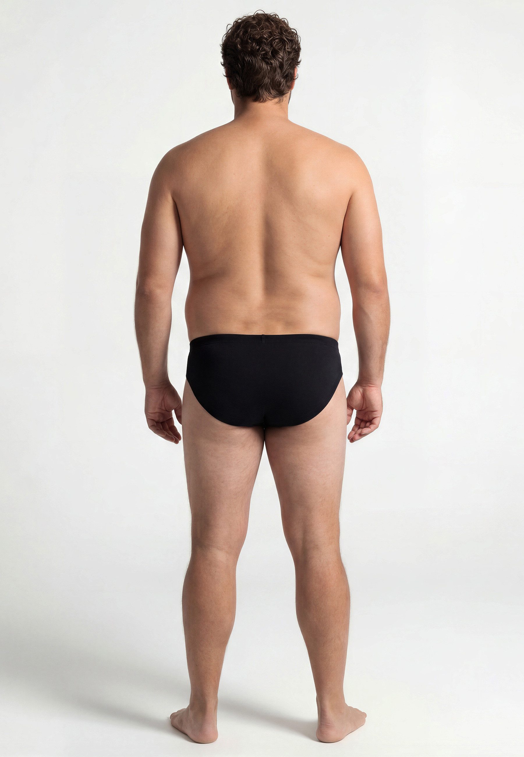 CECEBA Slip CECEBA Herren Slip schwarz uni 3er Pack (3-St)