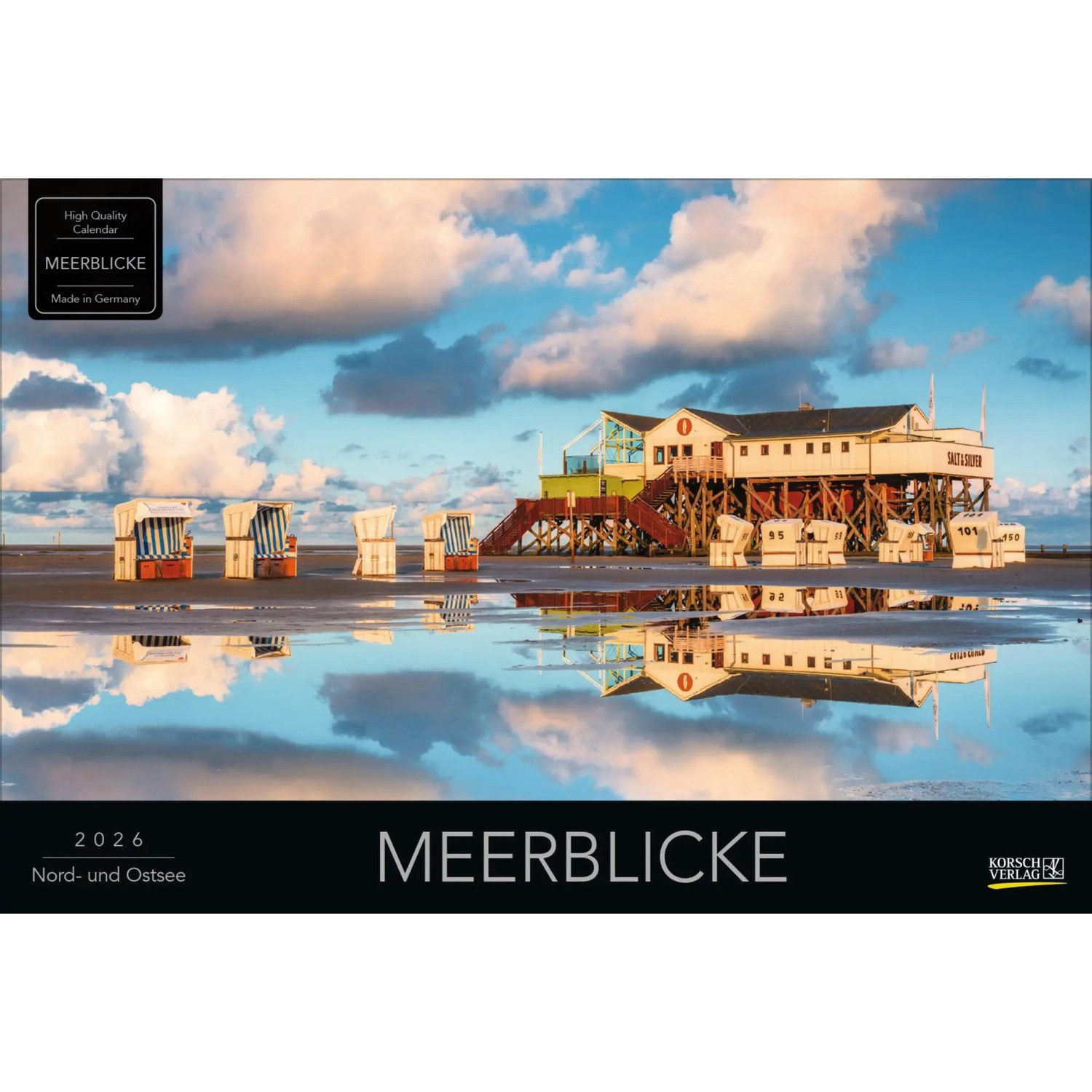 Korsch Verlag Wandkalender Meerblicke - Nord- und Ostsee 2026