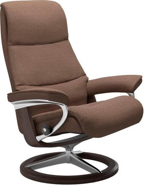 Stressless® Relaxsessel View (Set, Relaxsessel mit Hocker), mit Signature Base, Größe M,Gestell Wenge