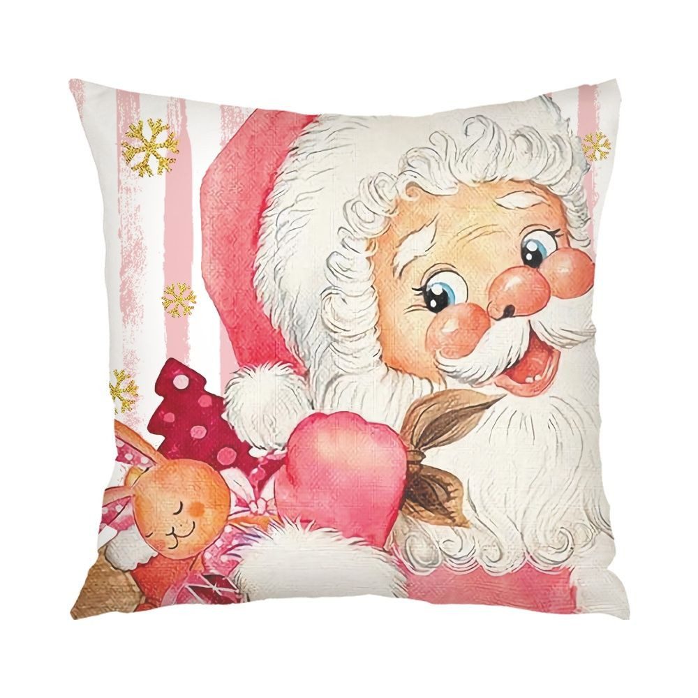 Coonoor Kissenbezüge Weihnachten Leinen Kissenbezüge 4 Stück, 45x45 cm Zier günstig online kaufen