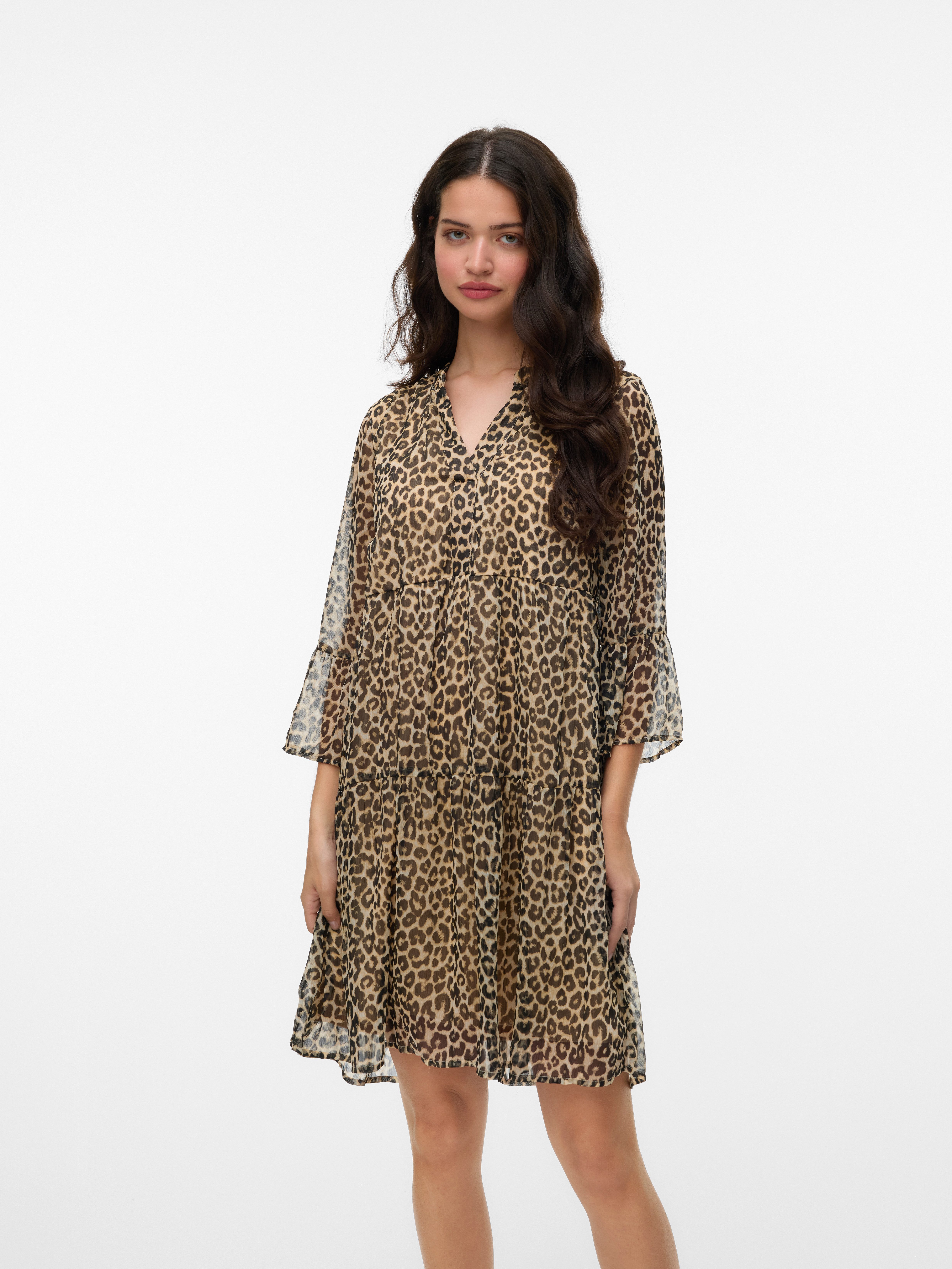 Vero Moda Tunikakleid VMSMILLA 3/4 SHORT DRESS WVN GA Sommerkleid günstig online kaufen