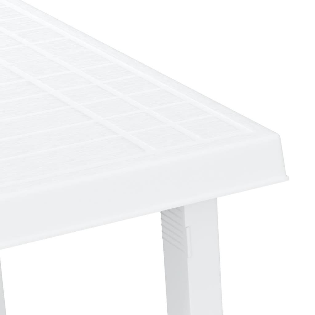 Gartentisch Holzoptik (1-St) Weiß Weiß Campingtisch cm 79x56x64 PP vidaXL | Weiß