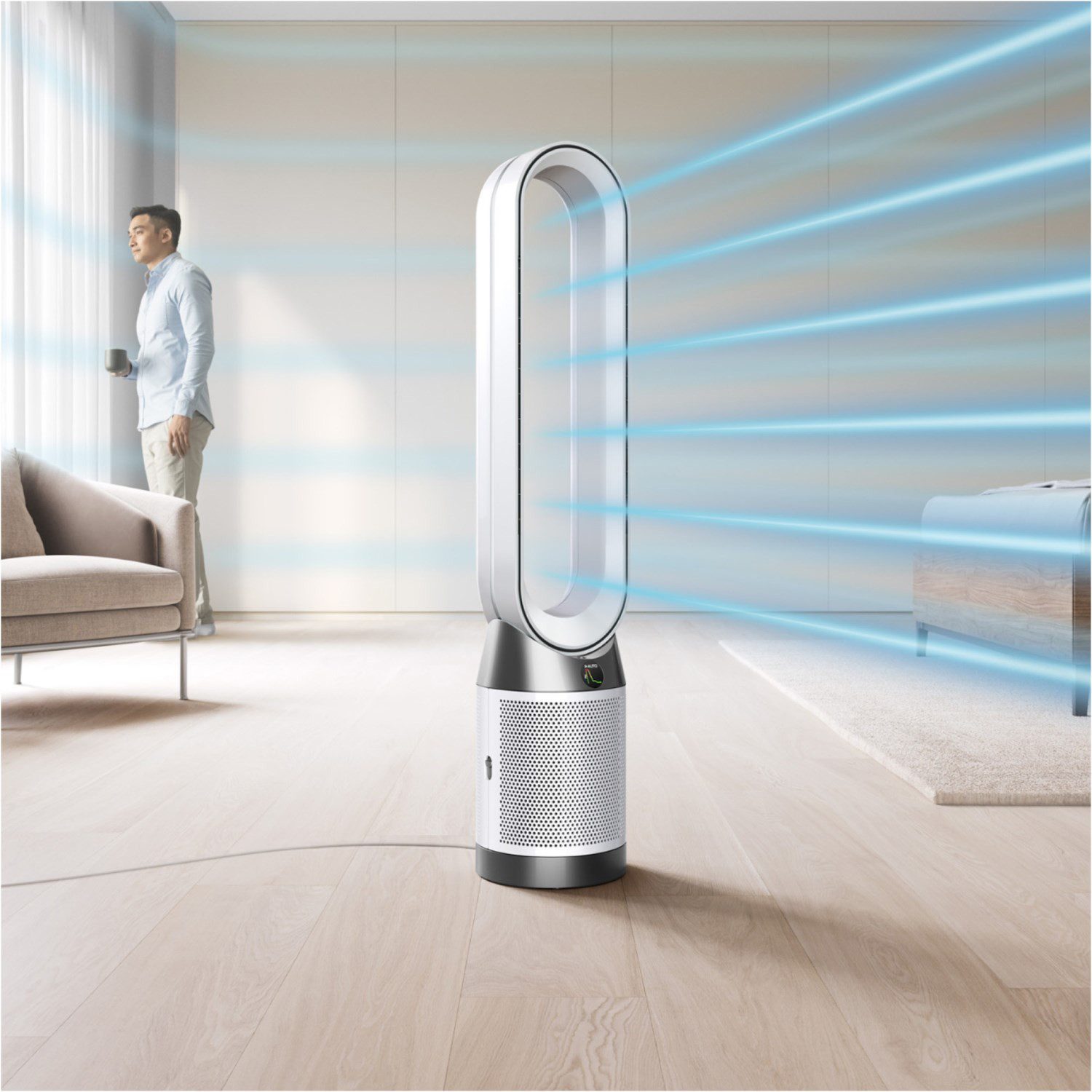 DYSON Luftreiniger Dyson Purifier Cool™ PC1, mit Fernbedienung, Erkennt und entfernt Schadstoffe automatisch und schließt sie ein.
