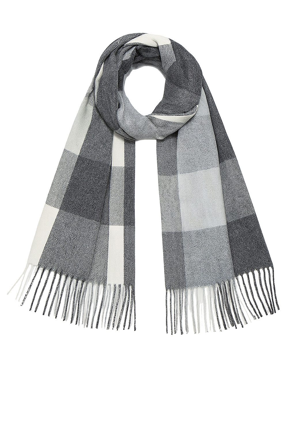 Faera Modeschal Weicher Strick Schal mit Fransen - Stilvoller Winter Halswä günstig online kaufen