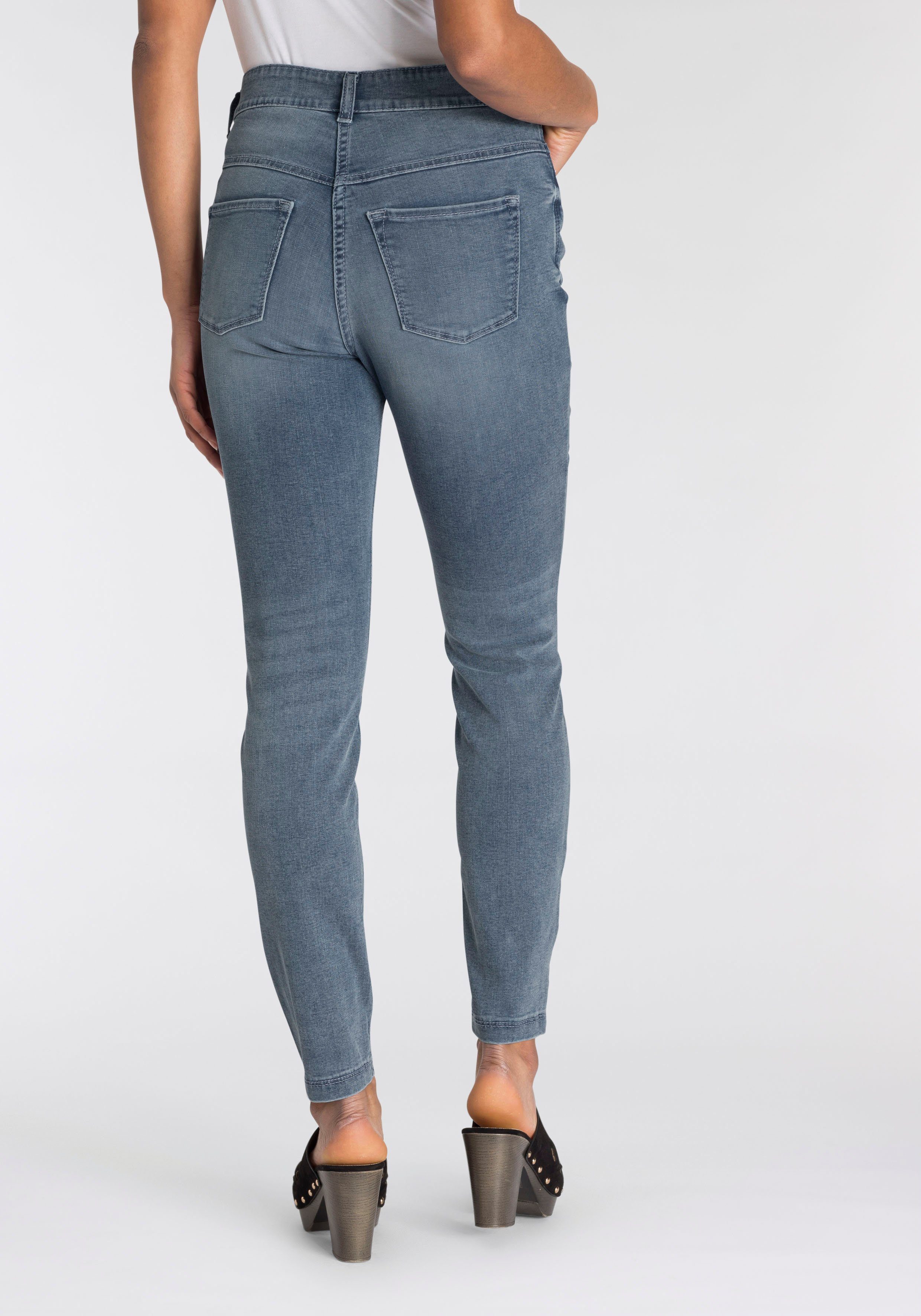 MAC Skinny-fit-Jeans Hiperstretch-Skinny light wash Qualität blue random sitzt bequem Power-Stretch den Tag ganzen